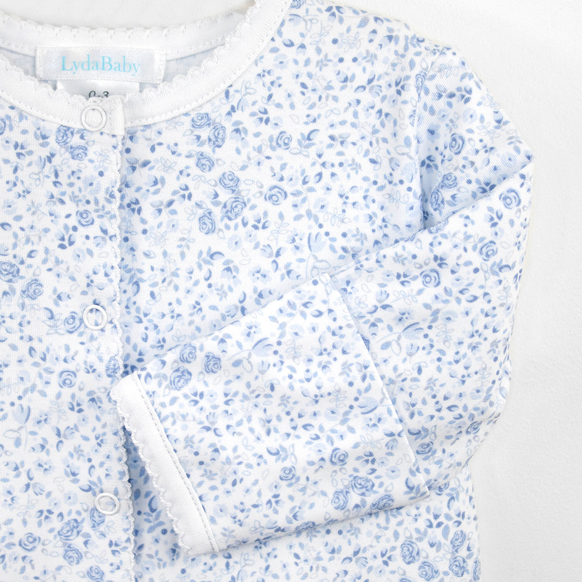 Blue Roses Printed Converter | Baby Girl