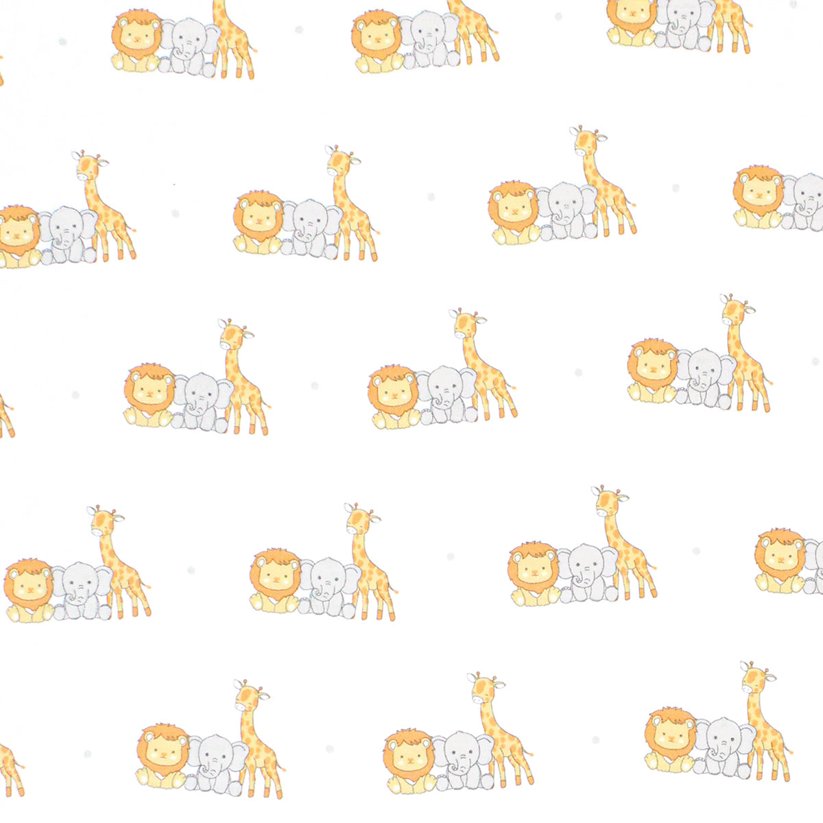 Baby Safari Animals Printed Zipper Footie  |  Baby Unisex