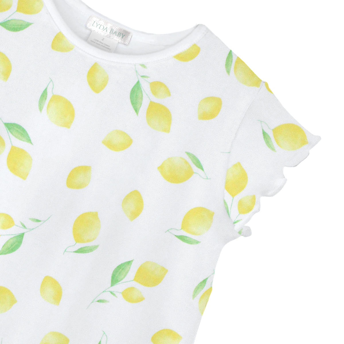 Watercolor Lemons Printed Dress | Girl