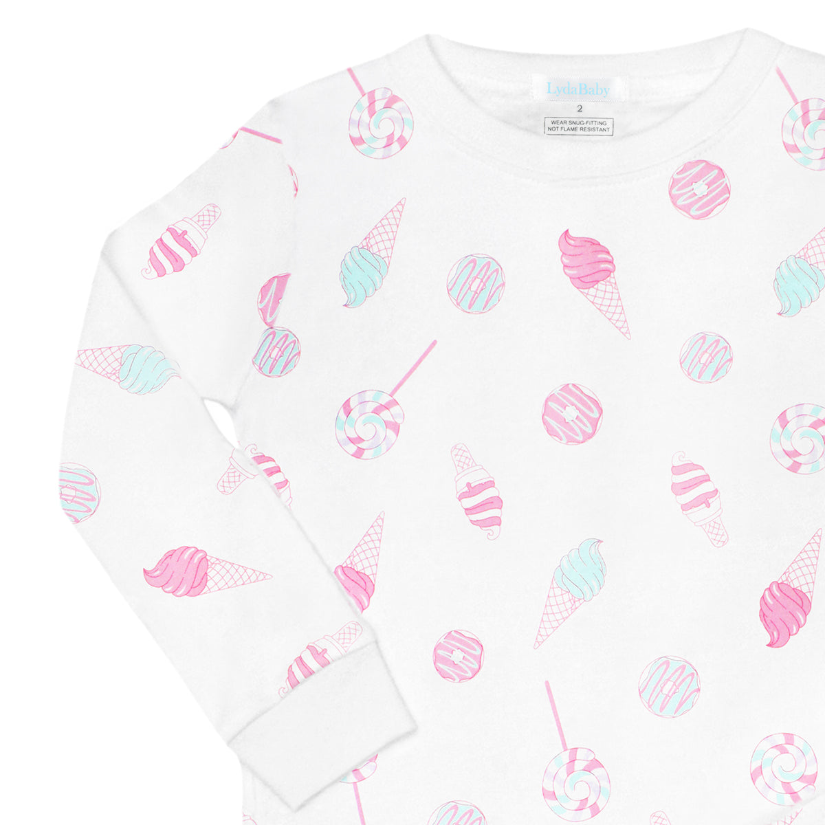 Ice Cream Donuts Printed Pajamas  | Girl