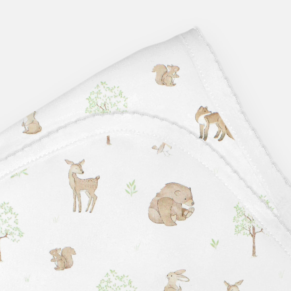 Woodland Friends Printed Blanket |  Baby Unisex