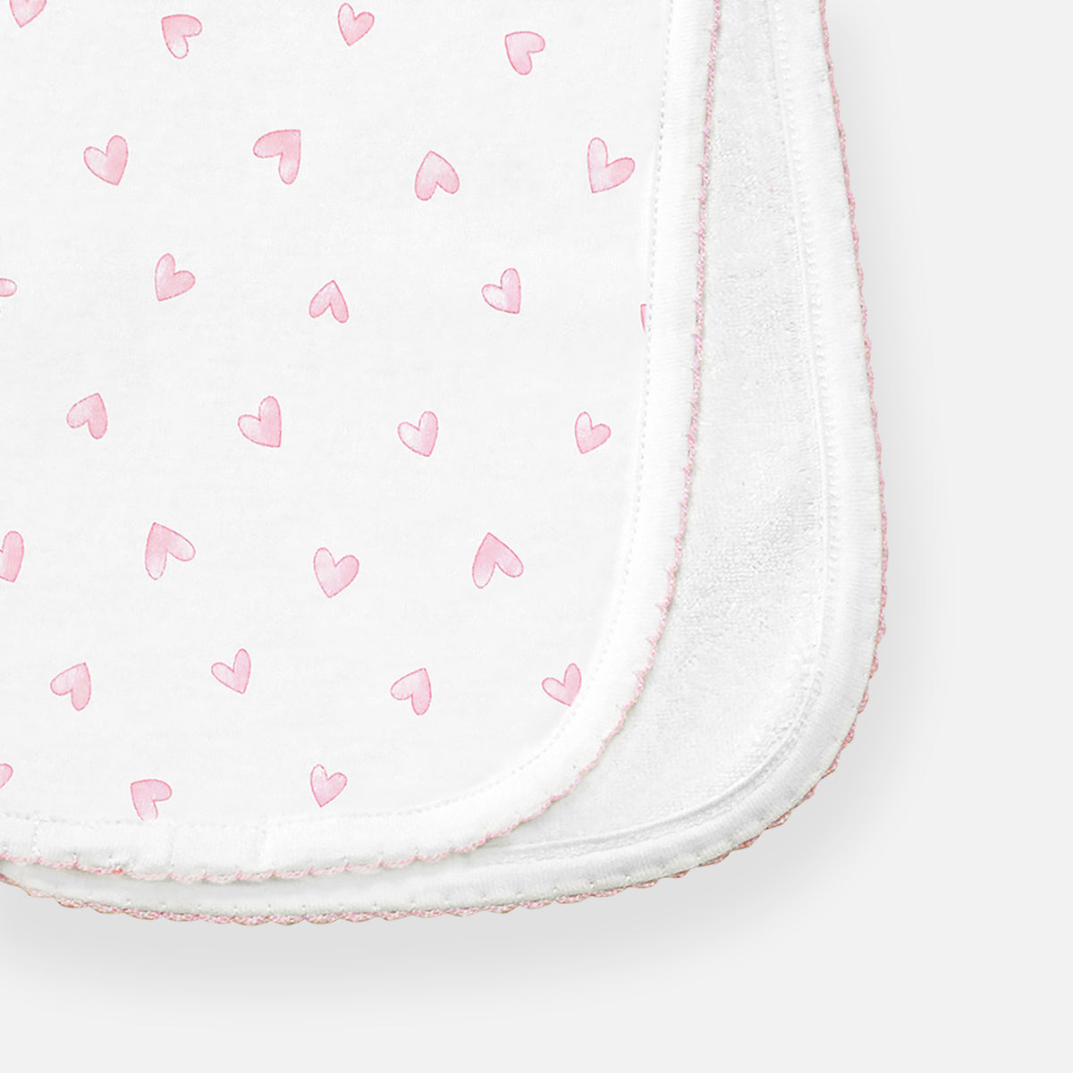 Festive Hearts Printed Burpie | Baby Girl