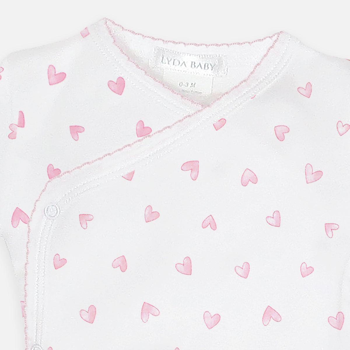 Festive Hearts Printed Set 2 Pieces | Baby Girl