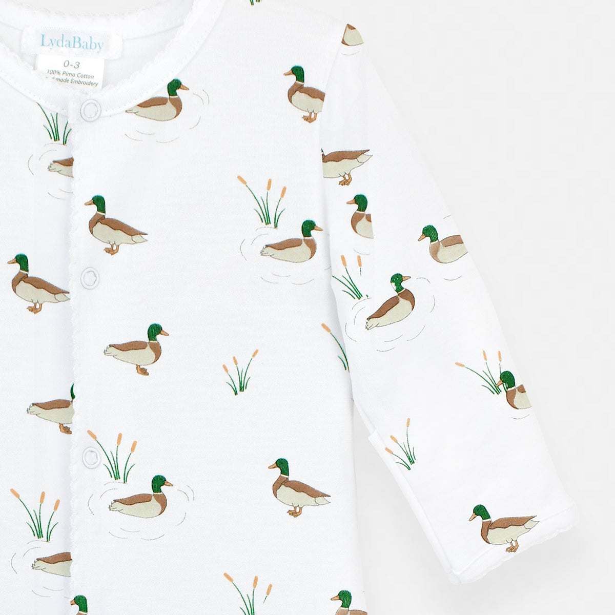 Mallard Ducks Printed Footie | Baby Boy