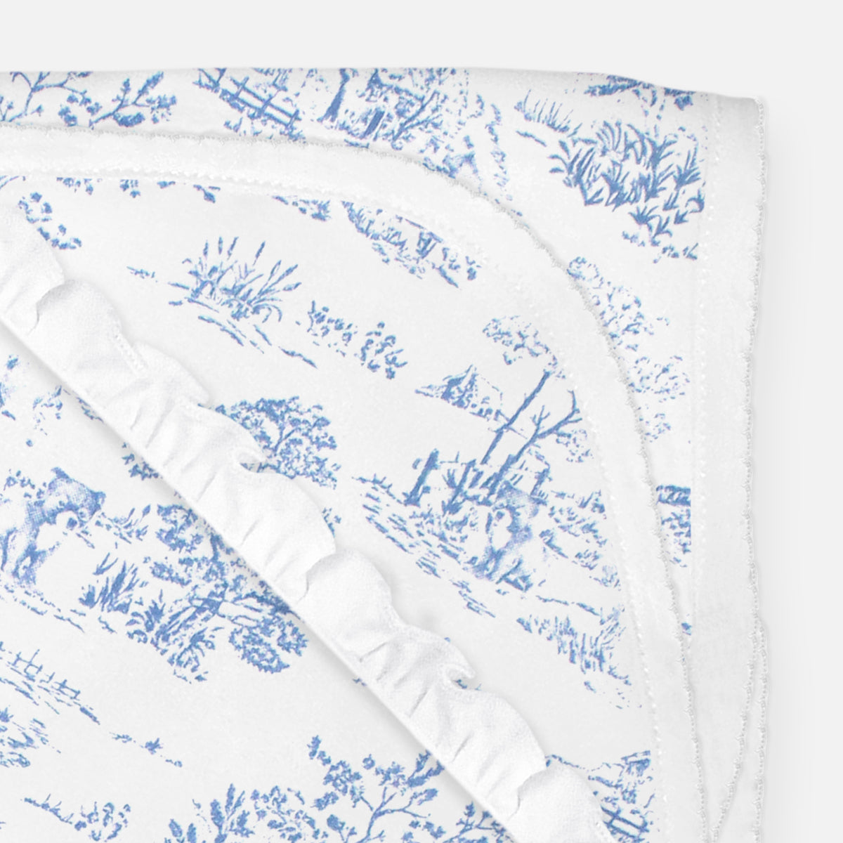 Toile de Jouy Printed Blanket | Baby Boy