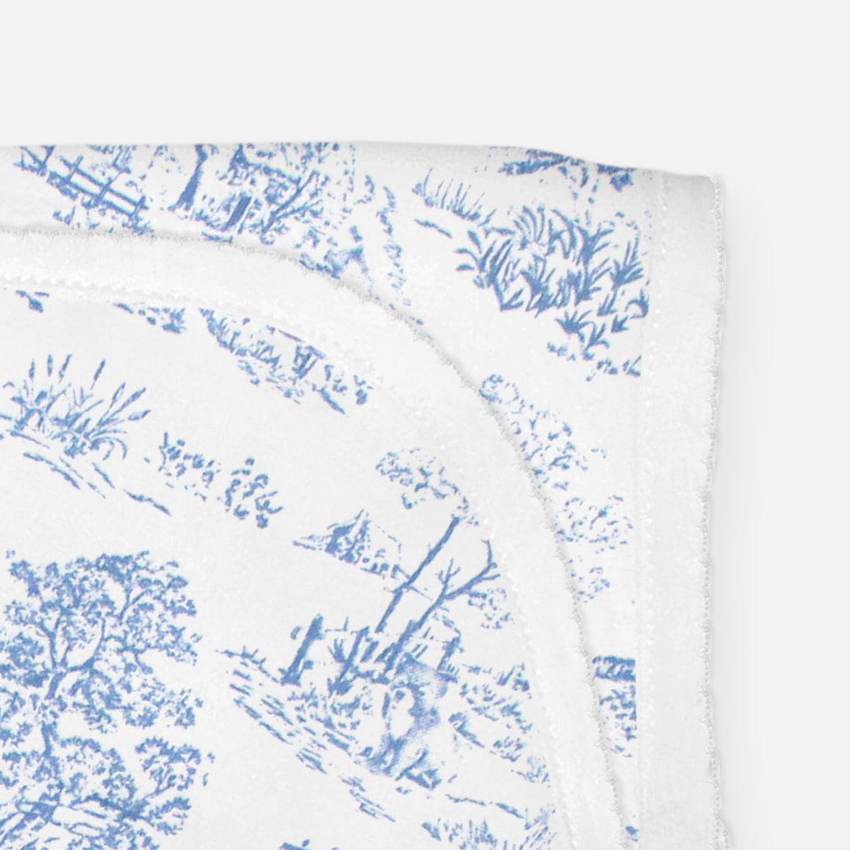 Toile de Jouy Printed Blanket | Baby Boy