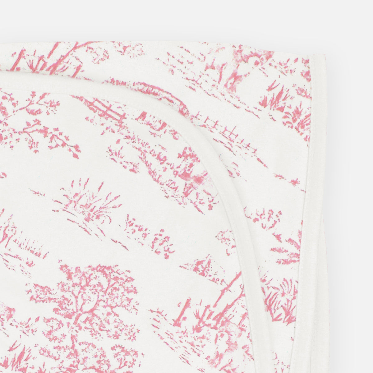 Toile de Jouy Printed Blanket |  Baby Girl