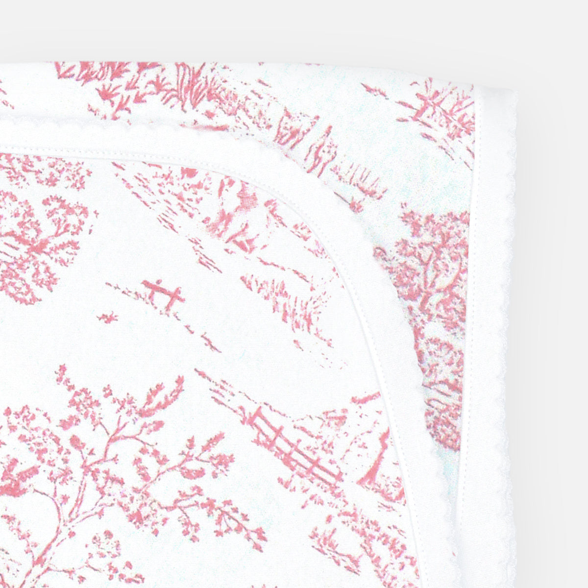 Toile de Jouy Printed Blanket |  Baby Girl