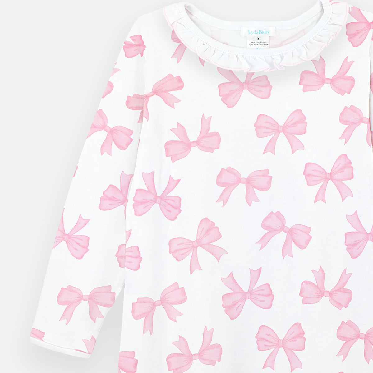 Watercolor Bows Printed Dress |Girl