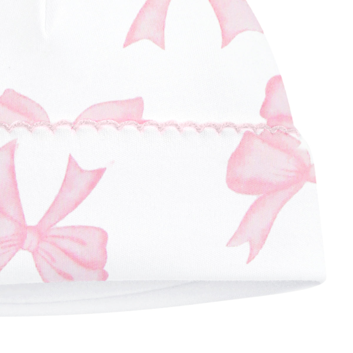 Watercolor Bows Printed Hat | Baby Girl
