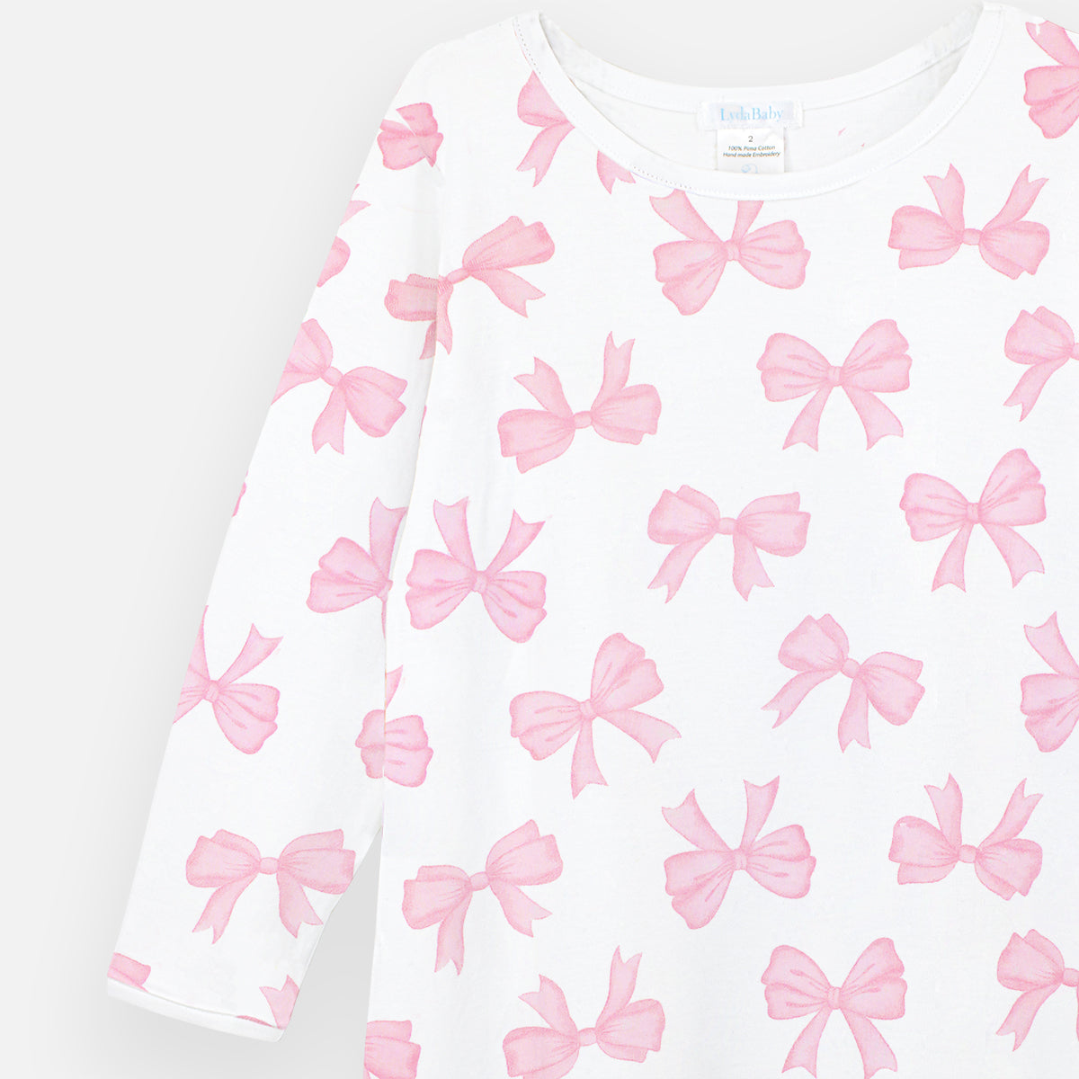 Watercolor Bows Printed Dress | Girl