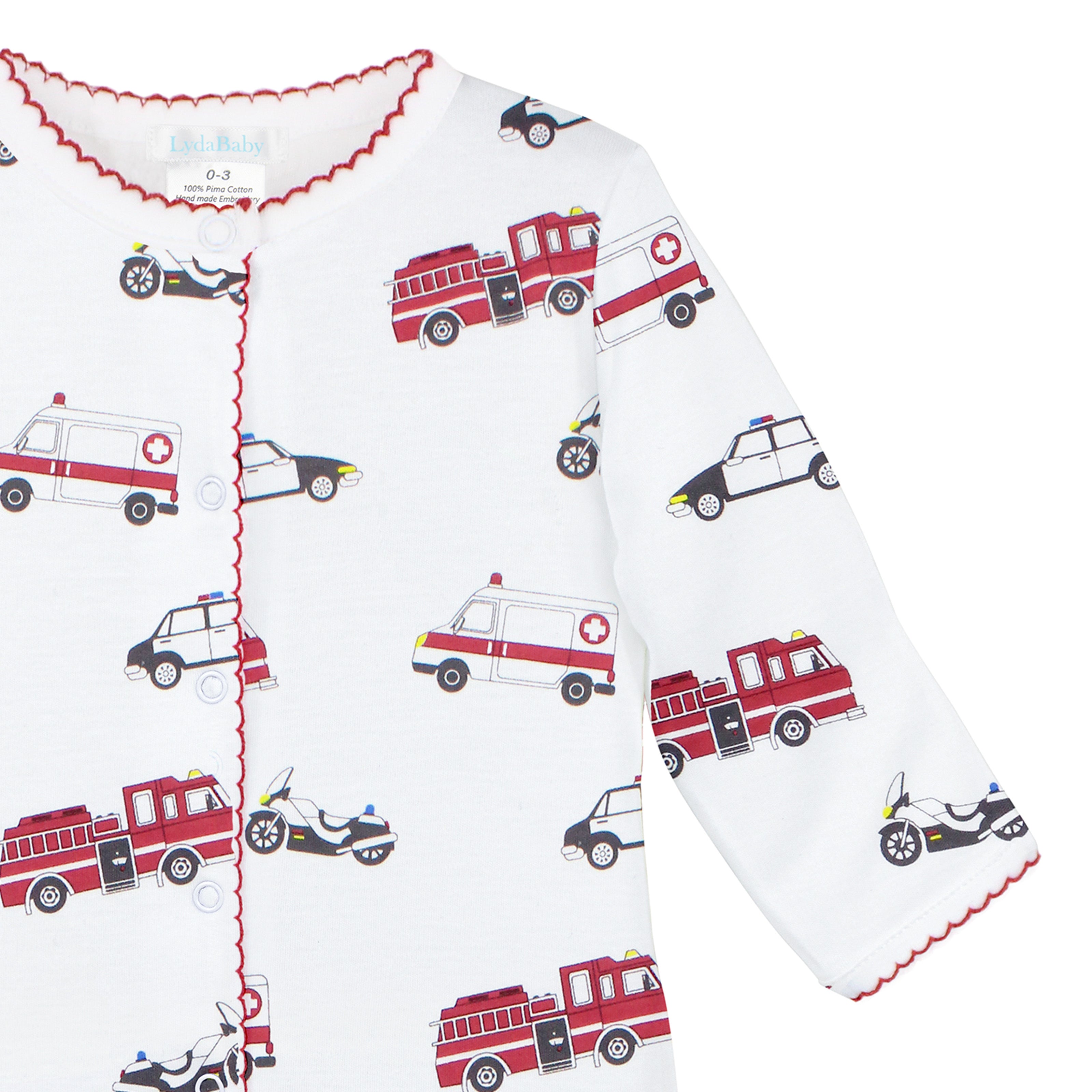 Cars for Heroes Printed Footie | Baby Boy