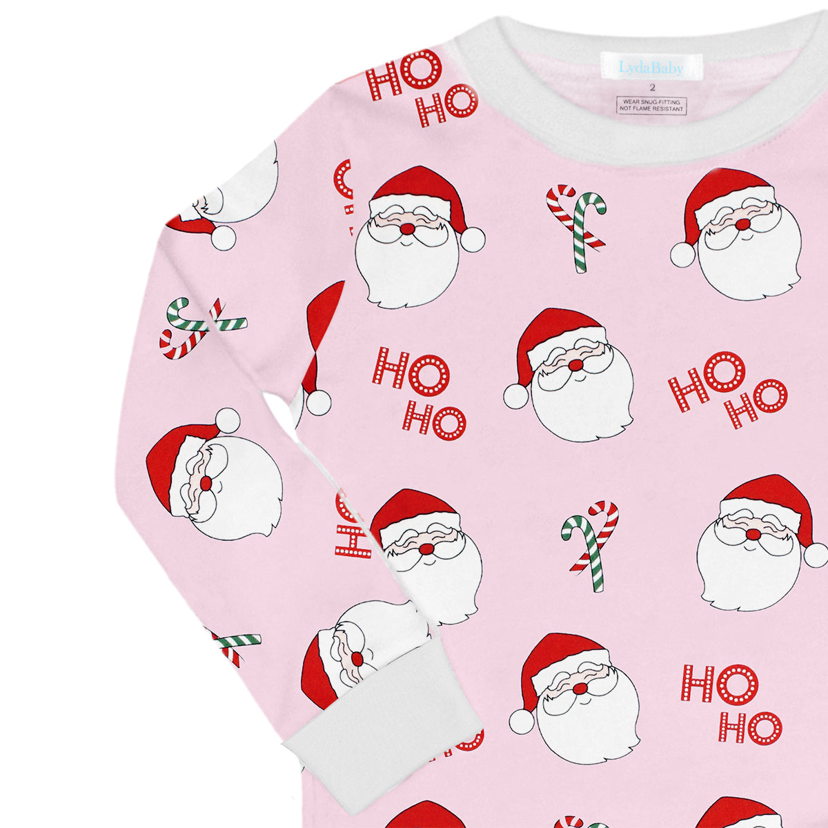 Jolly Santa Printed Pajama | Baby Girl