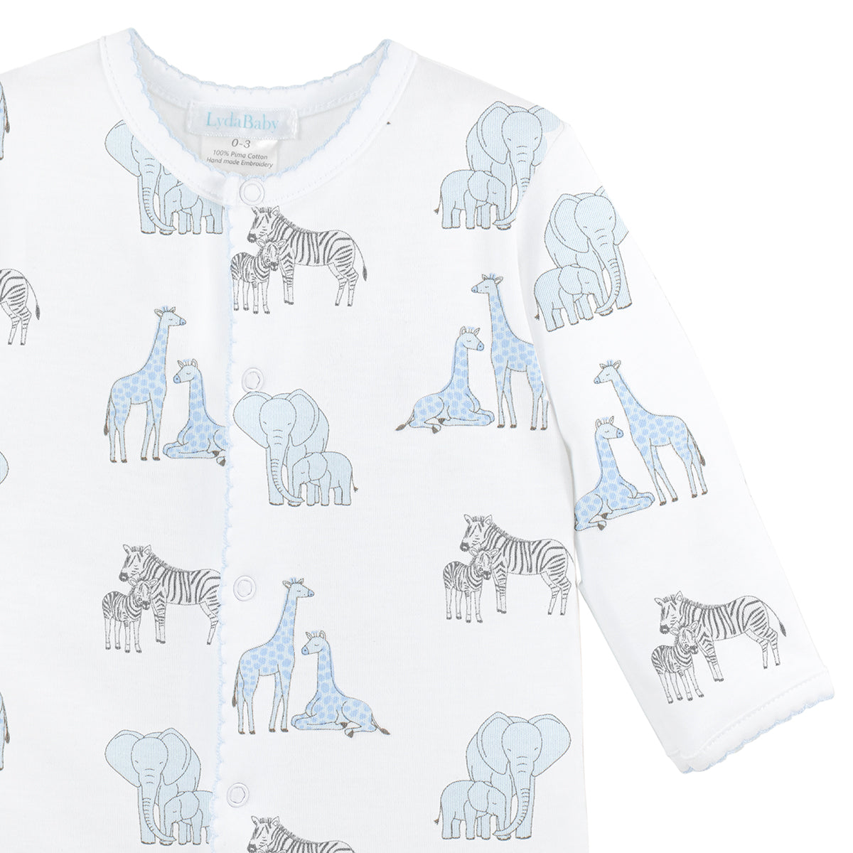 Safari Friends Printed Footie | Baby Boy