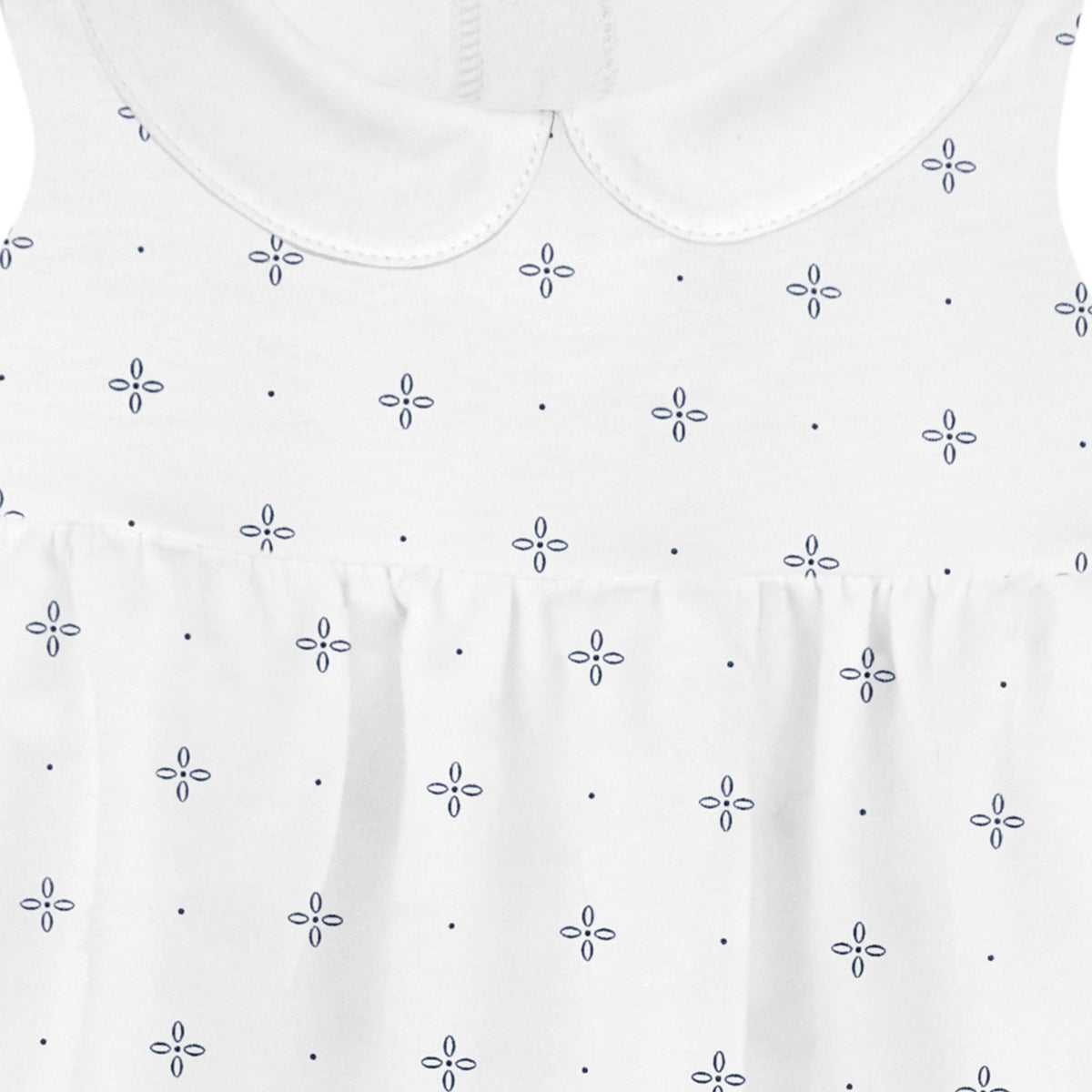 Classy Navy Printed Dress | Baby Girl