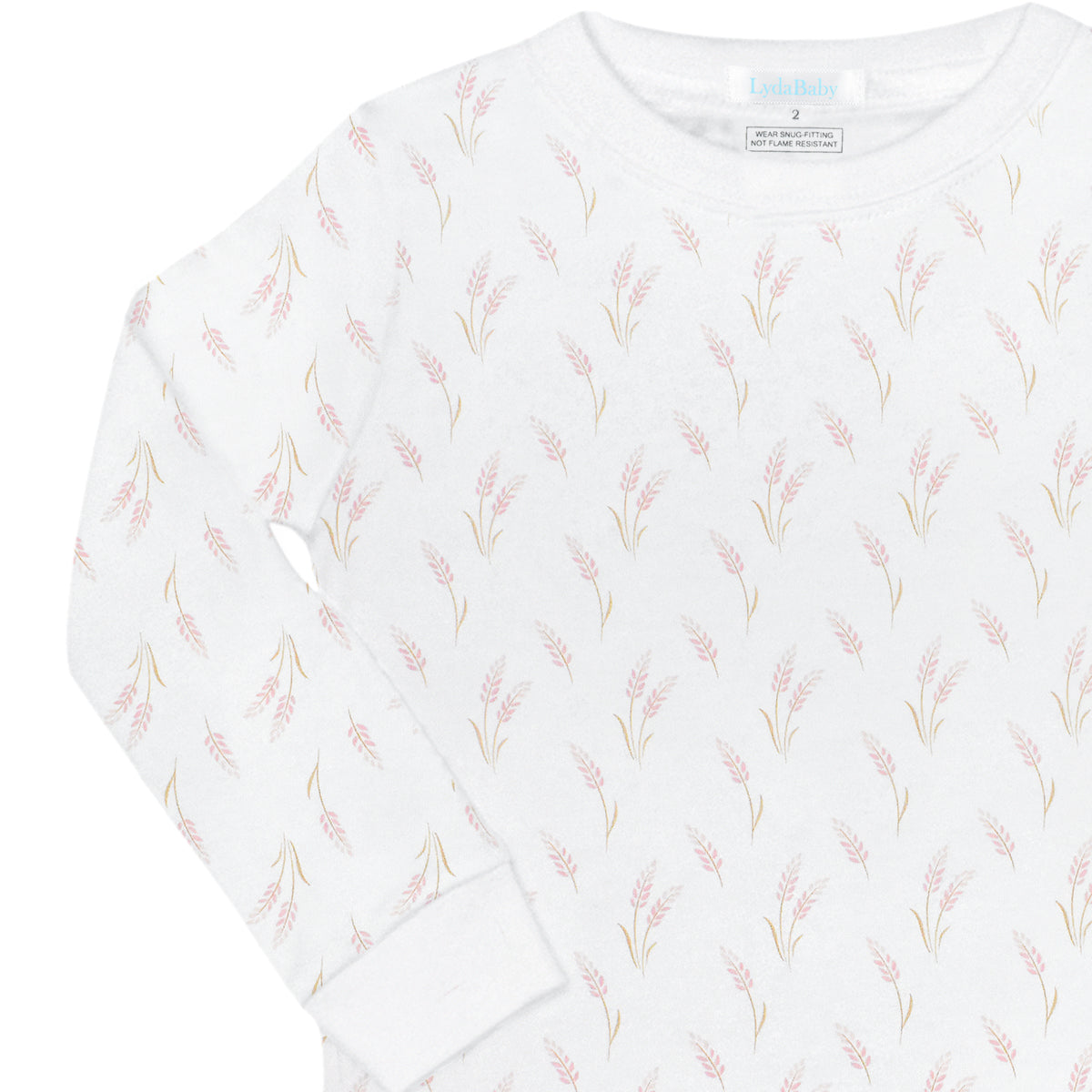 Wheat Spikes Printed Pajama | Baby Girl