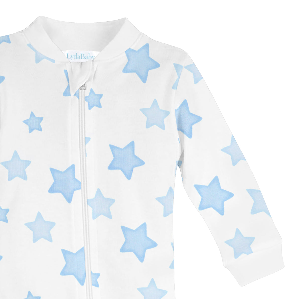 Bright Stars Printed Zipper Footie | Baby Boy