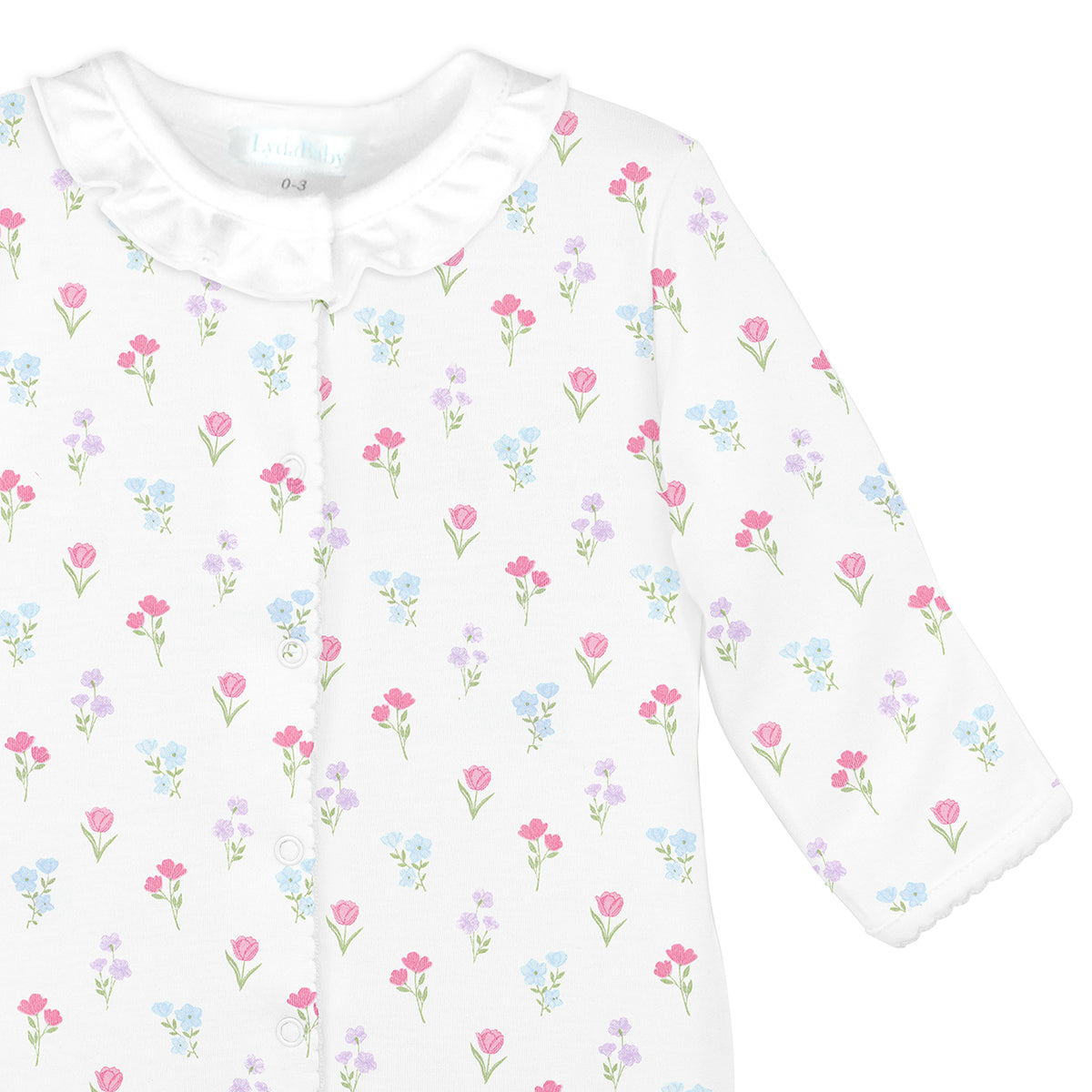 Wildflowers Printed Footie | Baby Girl