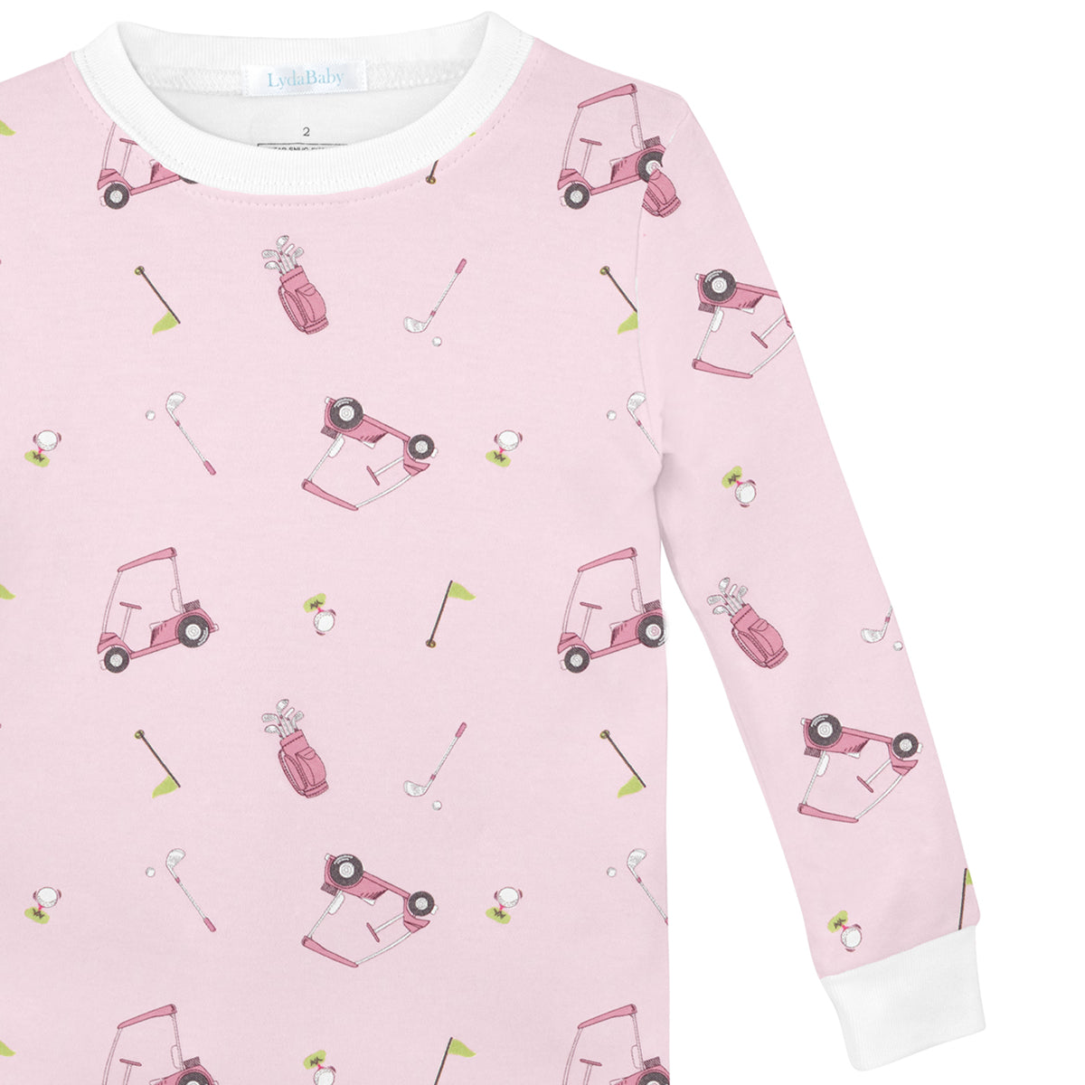 Pink Blue Golf Printed Pajama | Baby Girl