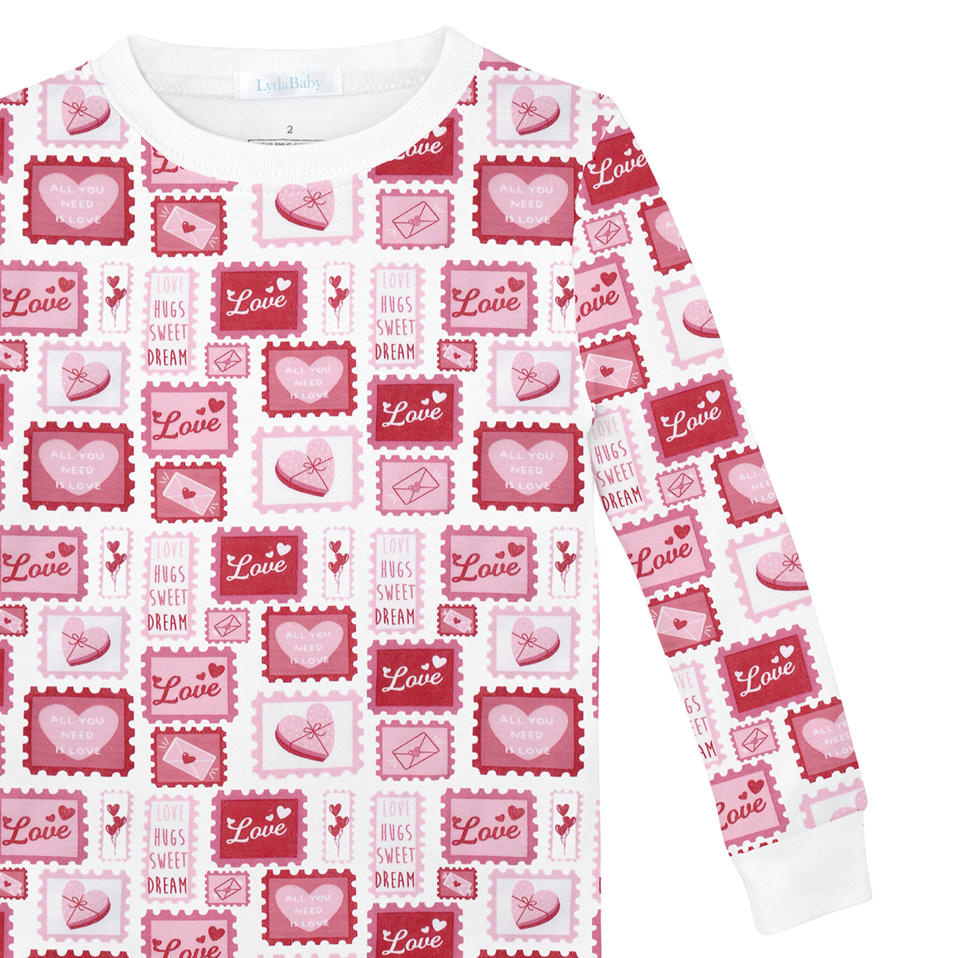 Dear Valentine Printed Pajama | Girl