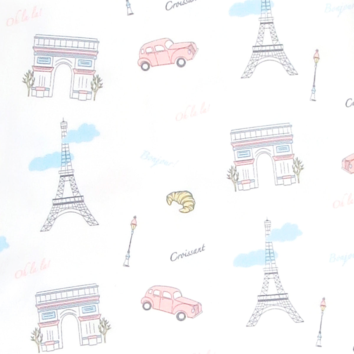 Always Paris Printed Bib | Baby Girl