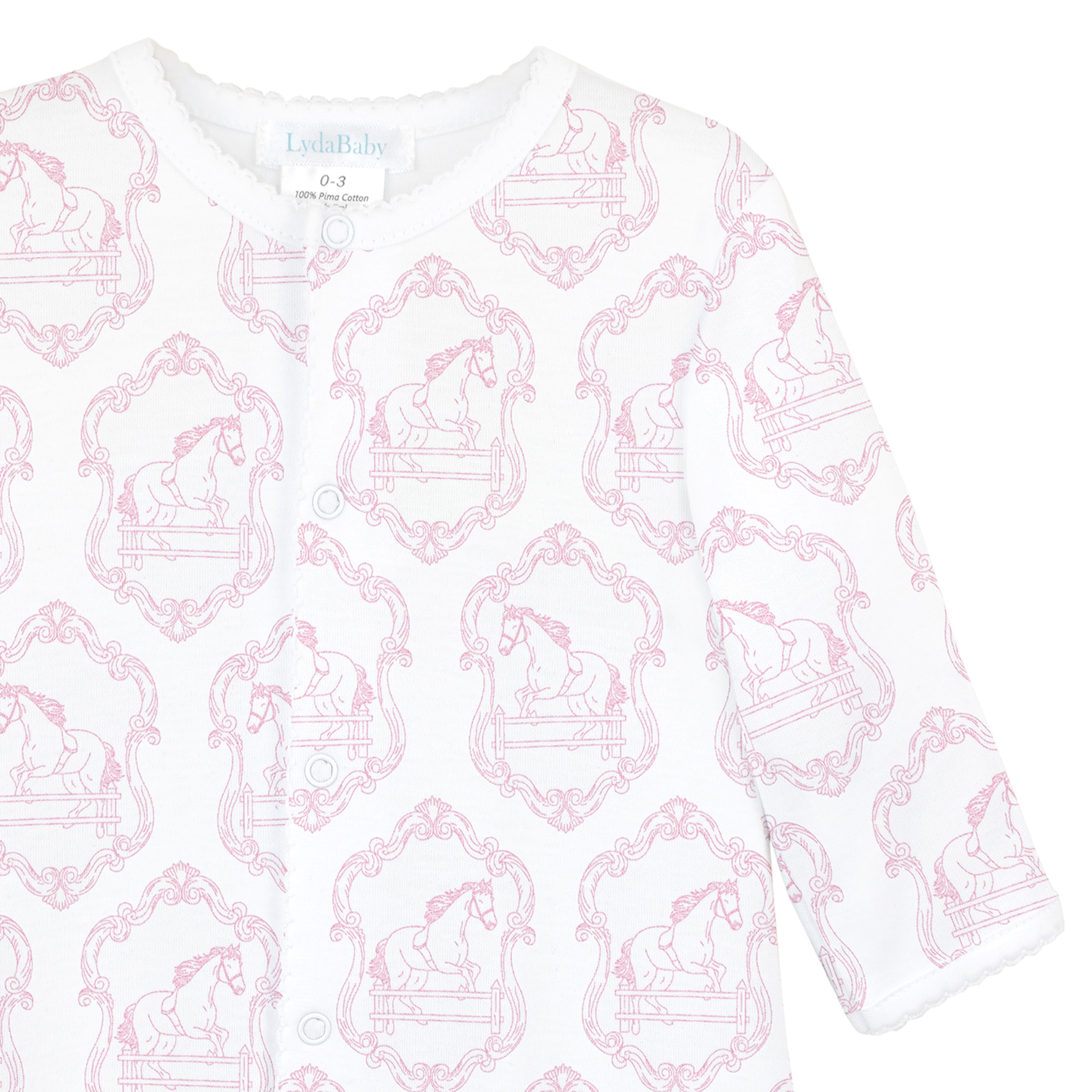 Horses Toile de Jouy Printed Converter | Baby Girl