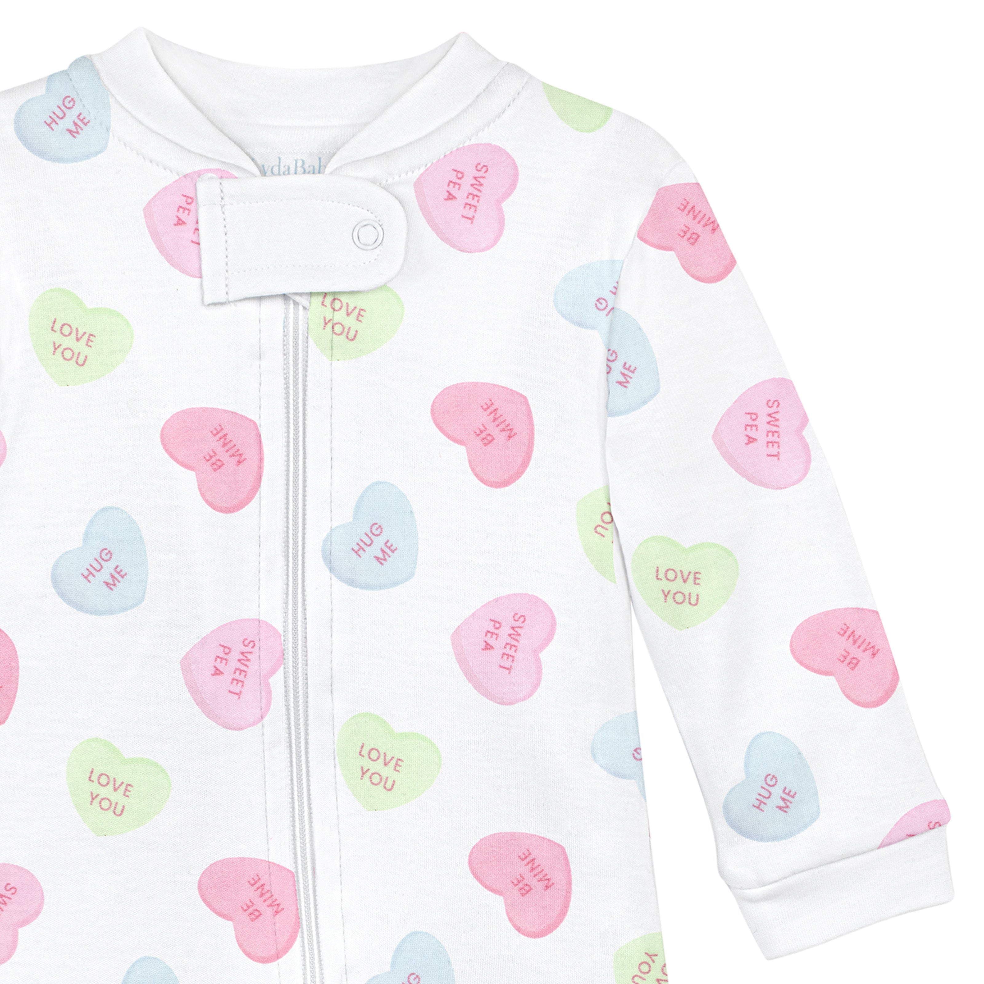 Sweet Candies Printed Zipper Footie | Baby Girl