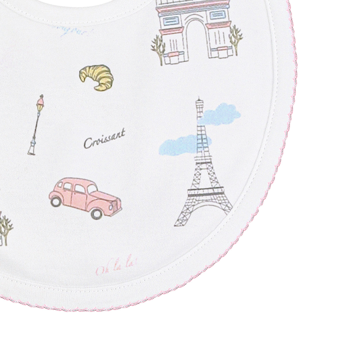 Always Paris Printed Bib | Baby Girl