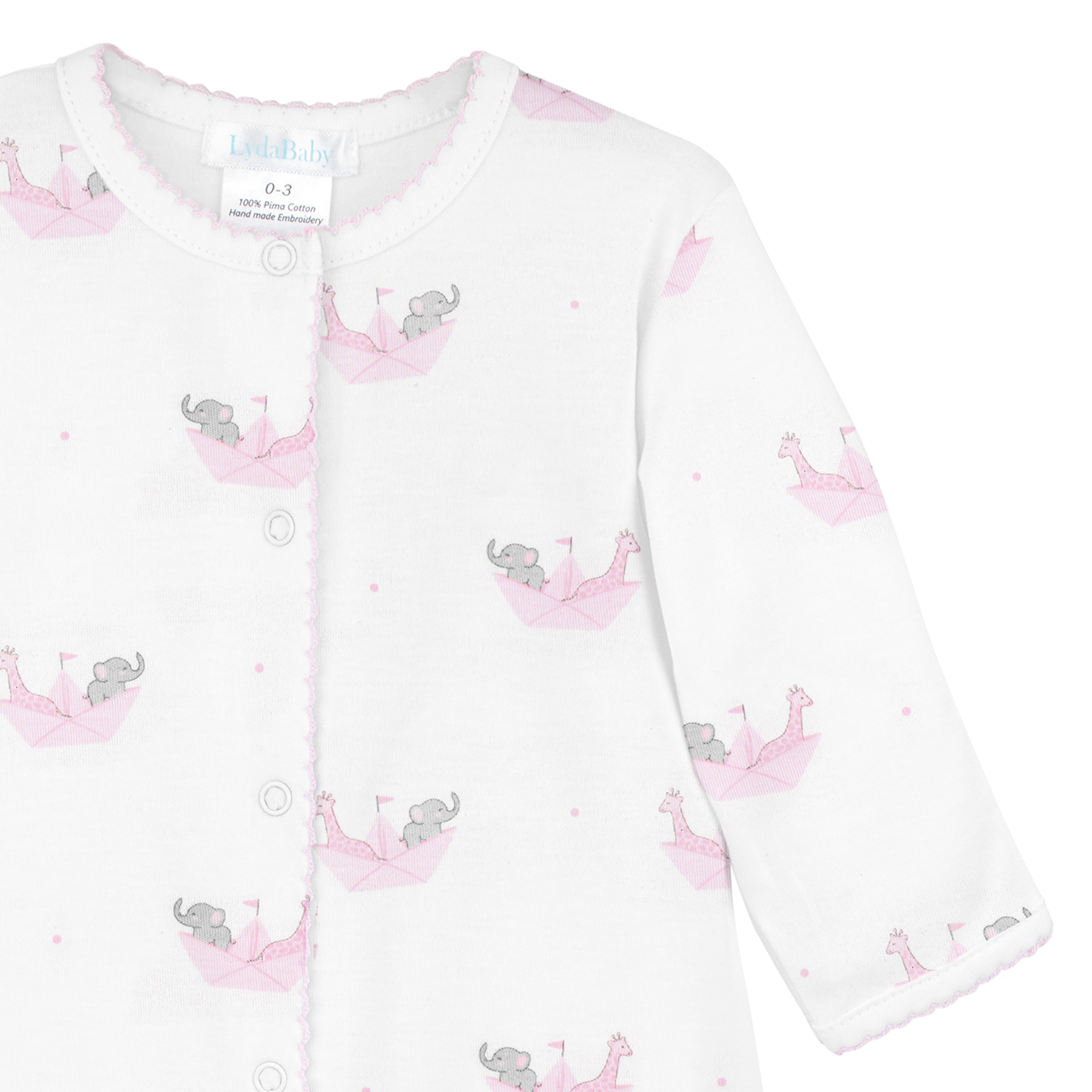 Animals in the Boat Printed Converter | Baby Girl