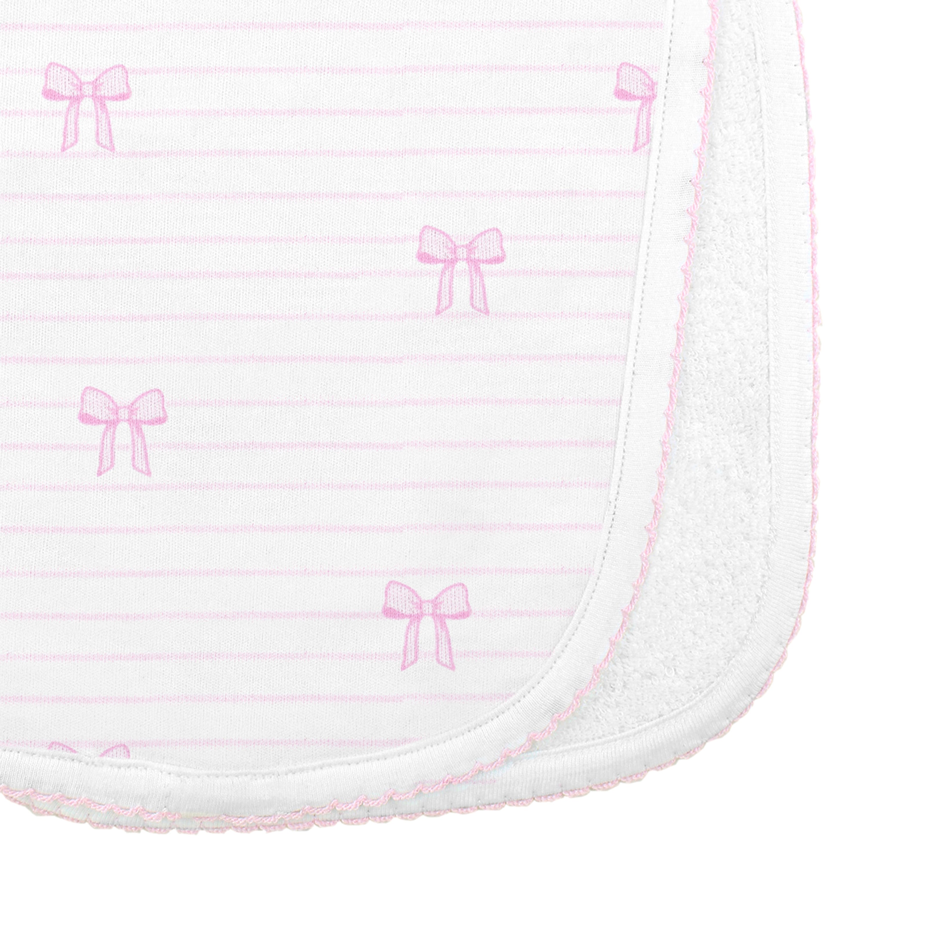Bows and Stripes Printed Burpie | Baby Girl