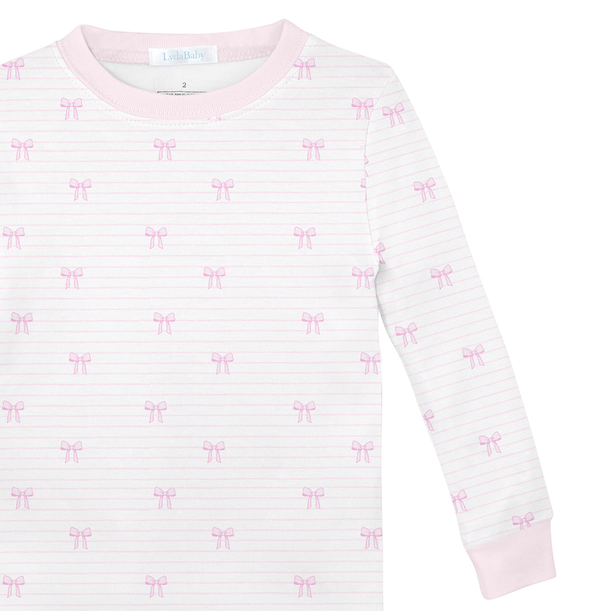 Bows and Stripes Printed Pajama | Girl