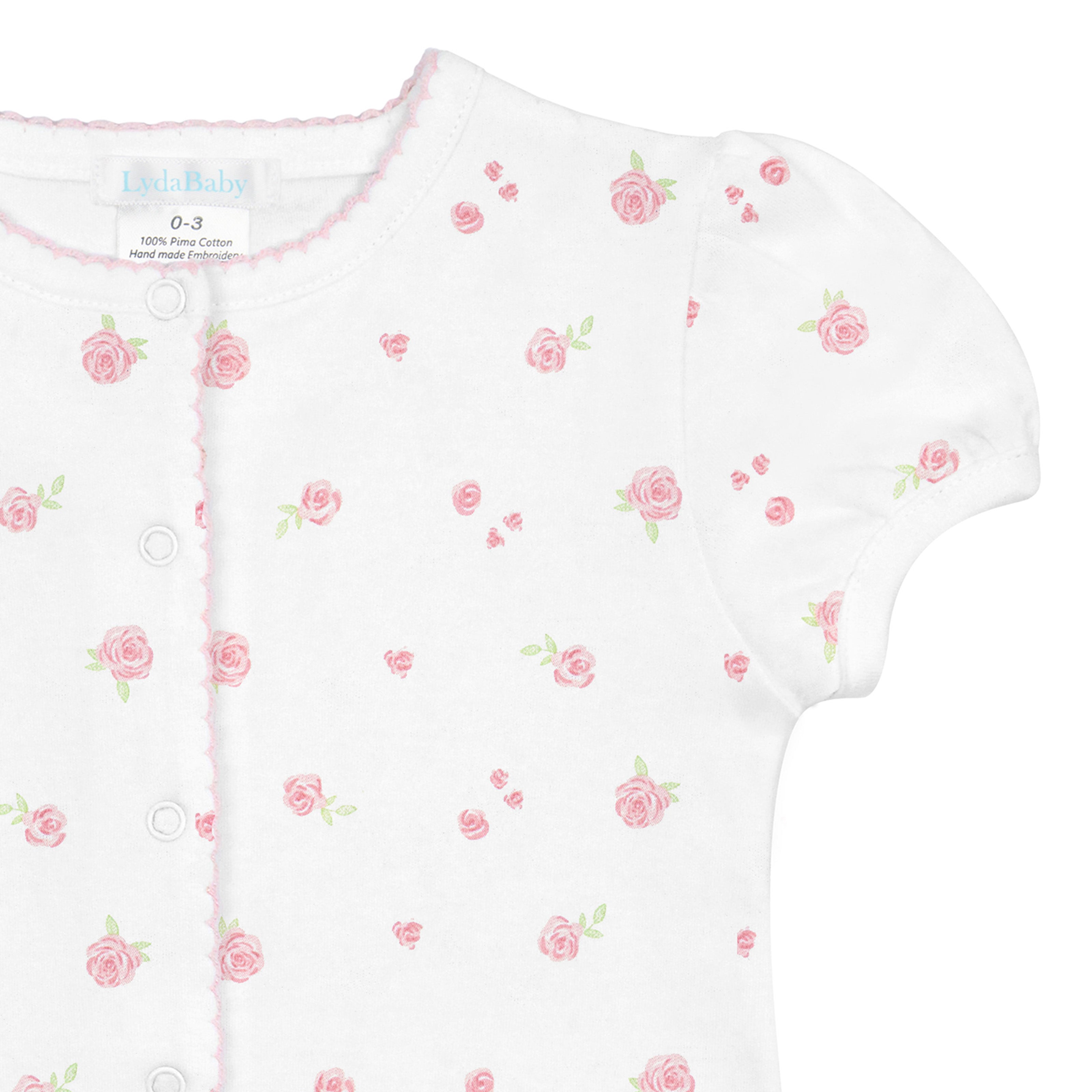 Romantic Roses Printed Romper | Baby Girl