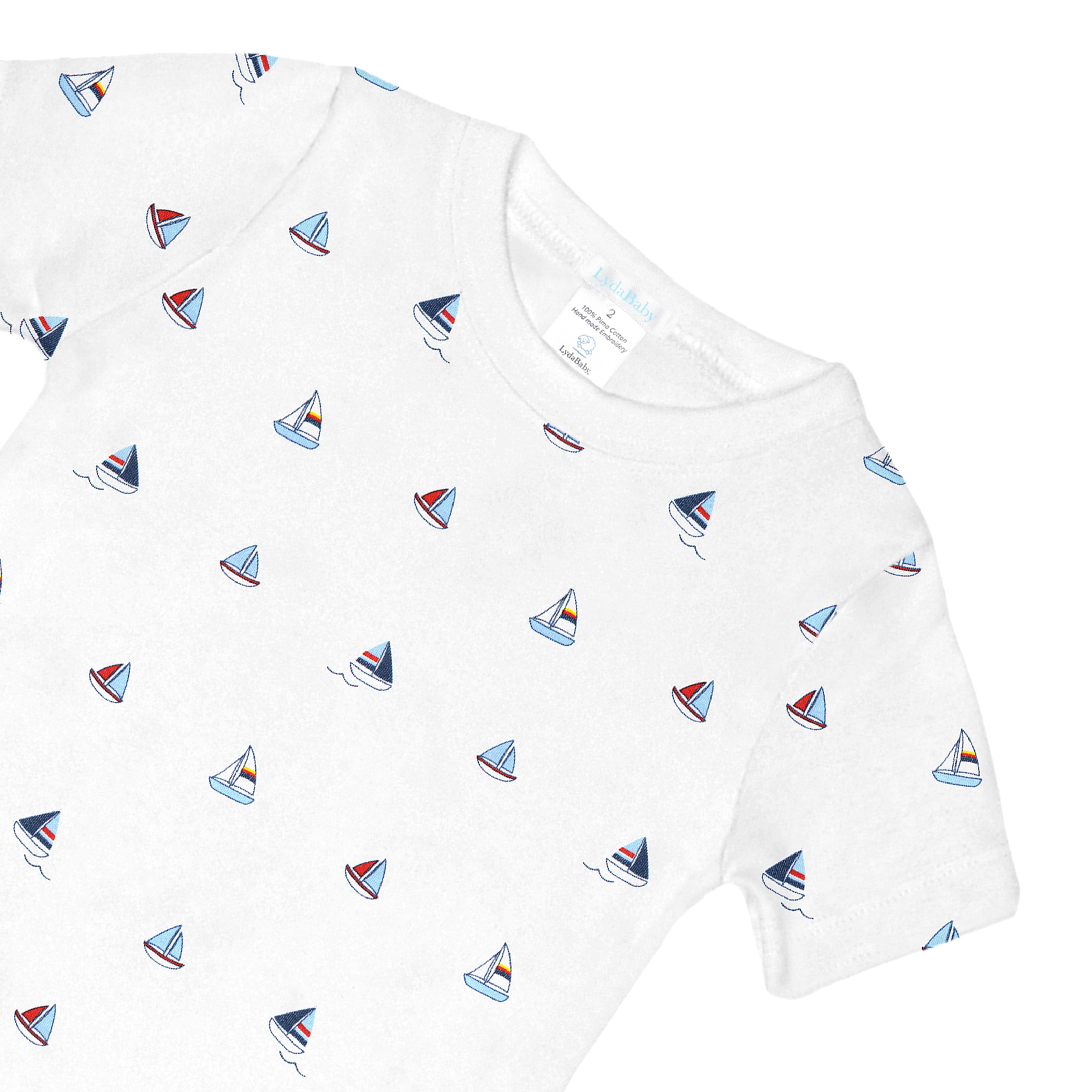 Small Sailboats Printed Pajama | Boy