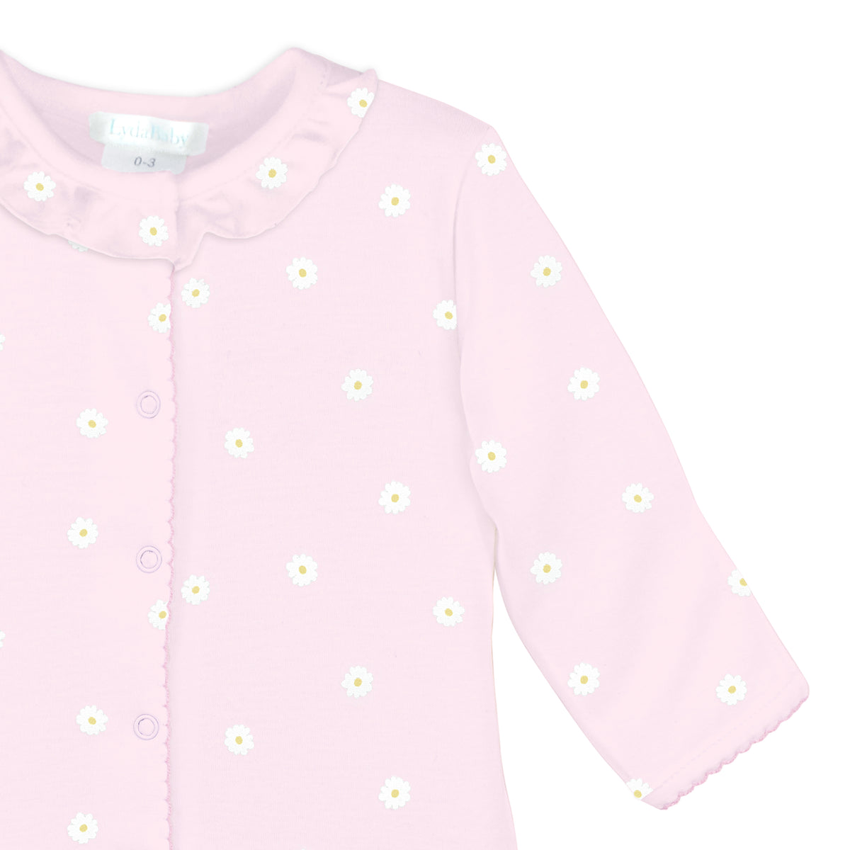 Lovely Daisies Printed Footie | Baby Girl