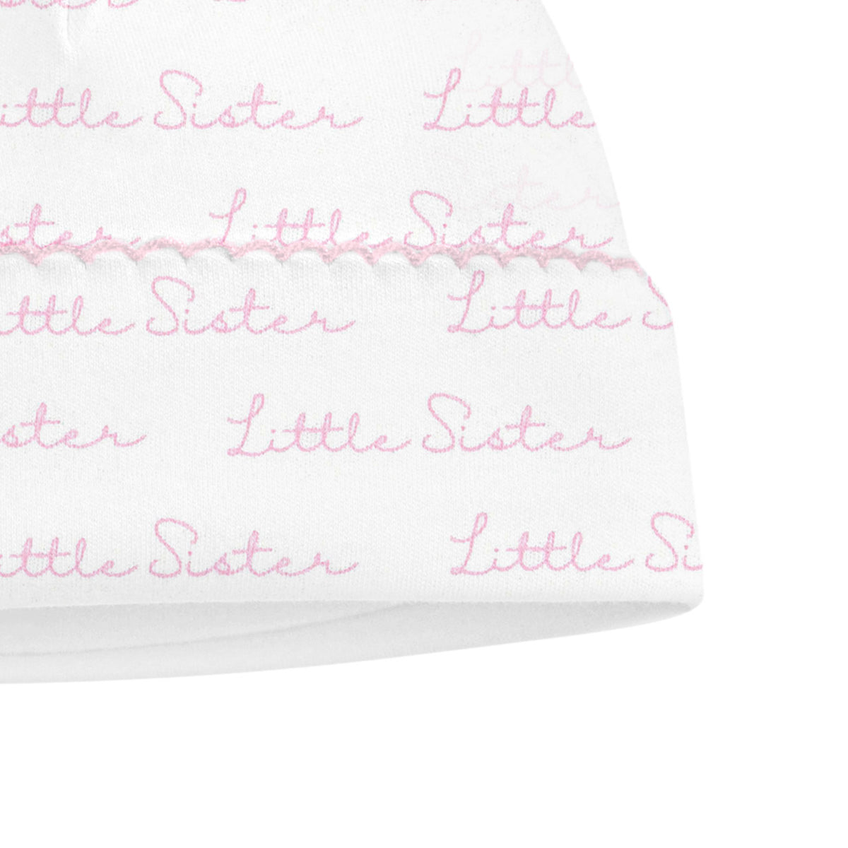 Little Sister Printed Hat | Baby Girl