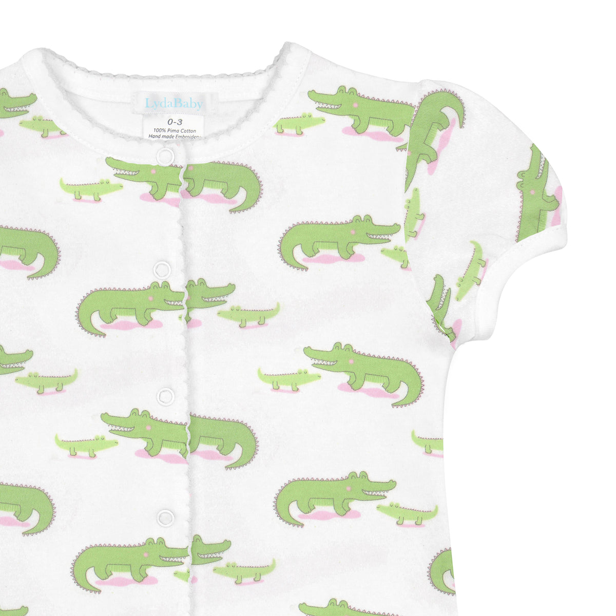 Alligator Printed Romper | Baby Girl
