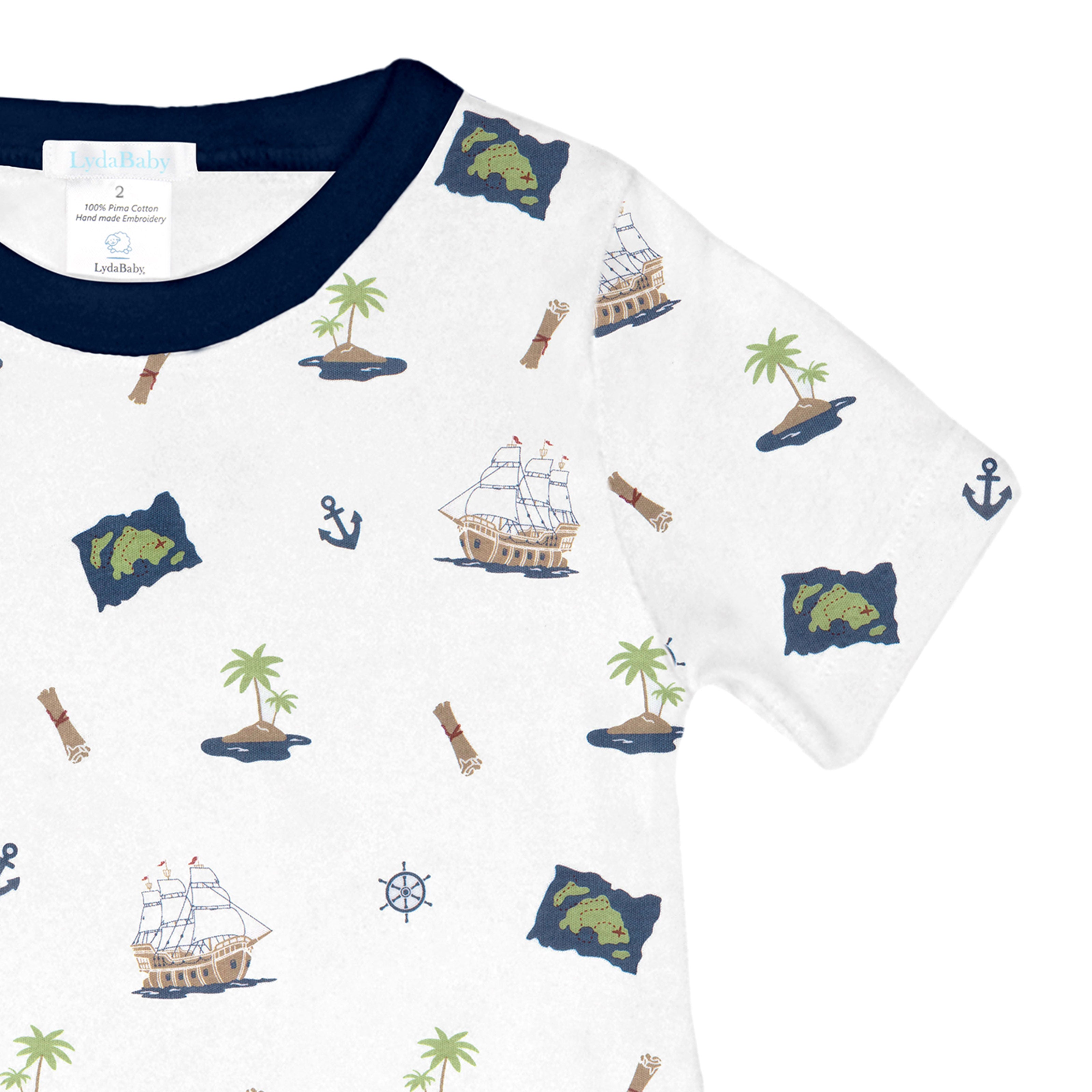 Pirate's Island Printed Pajama | Baby Boy