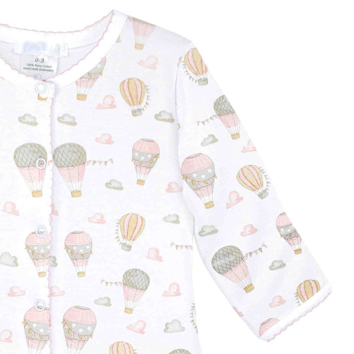 Fly Away Printed Footie | Baby Girl