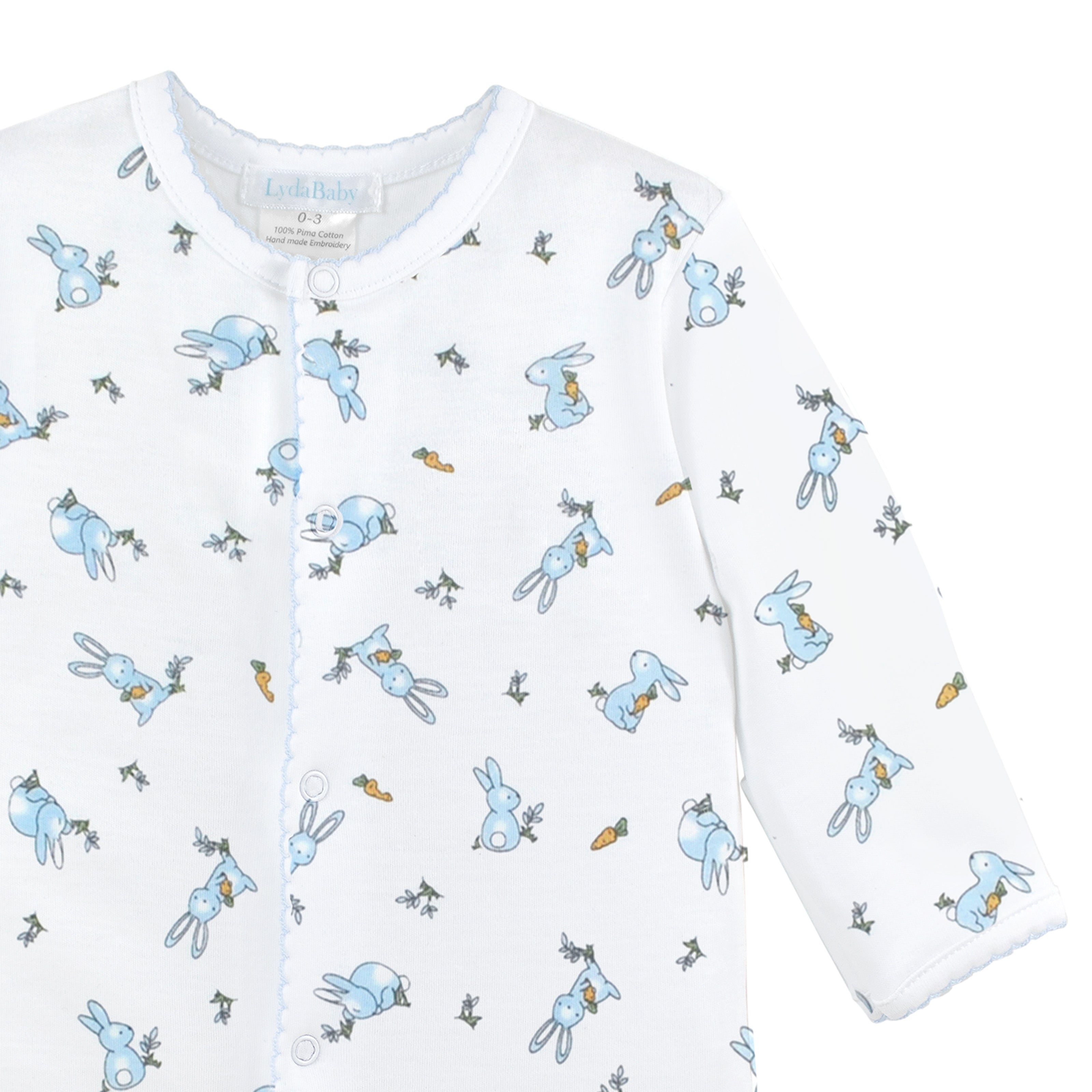 Rabbits Printed Footie | Baby Boy