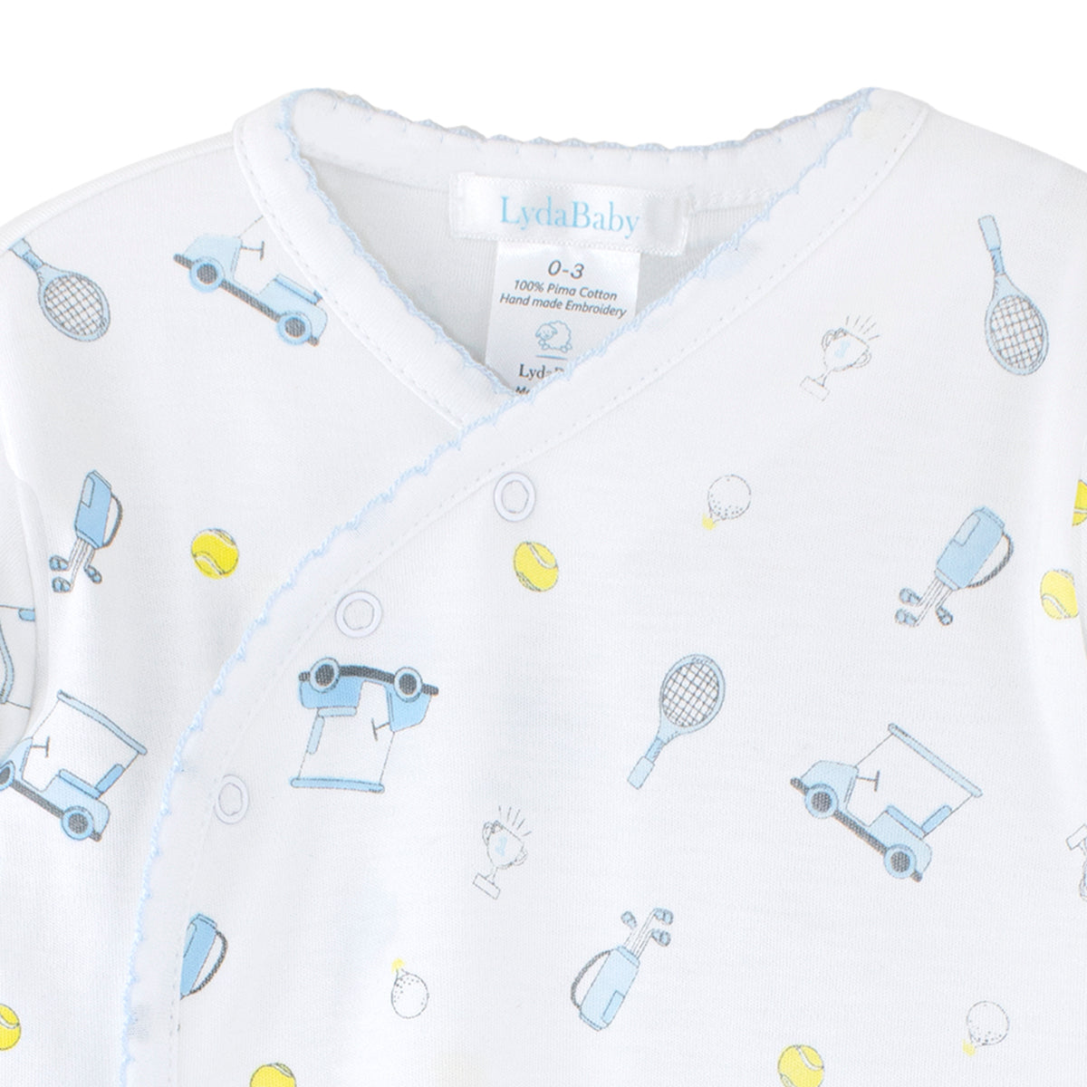 Lets Golf Printed Footie | Baby Boy