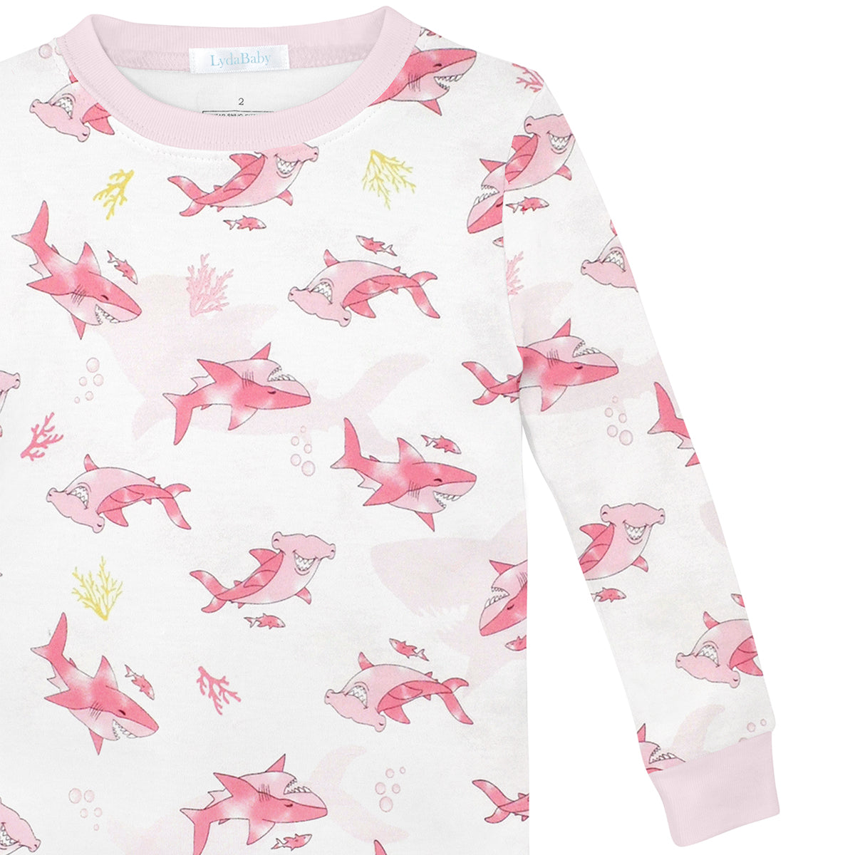 Friendly Sharks Printed Pajama |  Girl