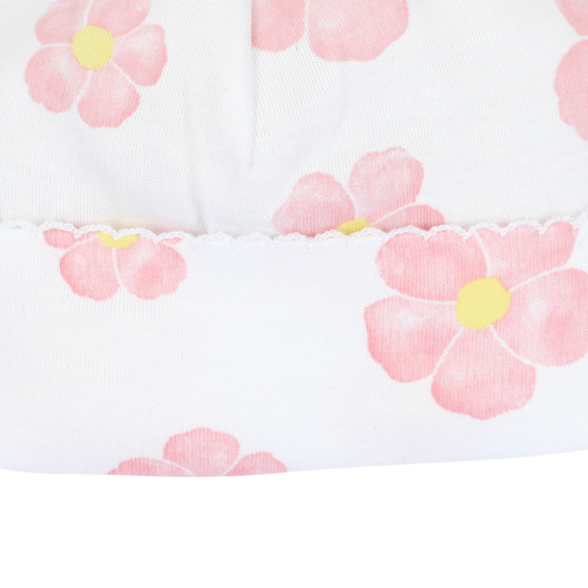 Sweet Flowers Printed Hat | Baby Girl