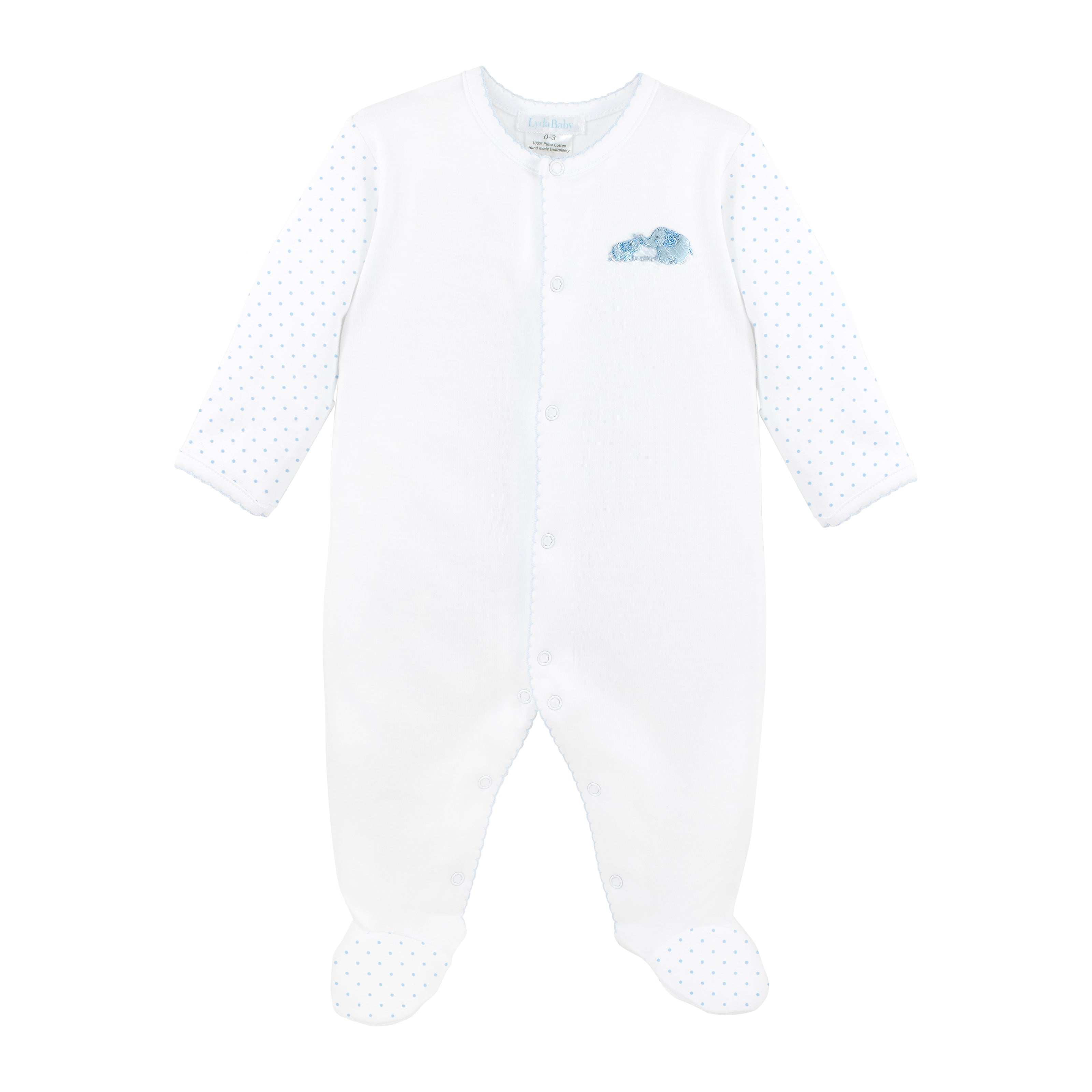 Mama and Baby Embroidery and Printed Footie | Baby Boy