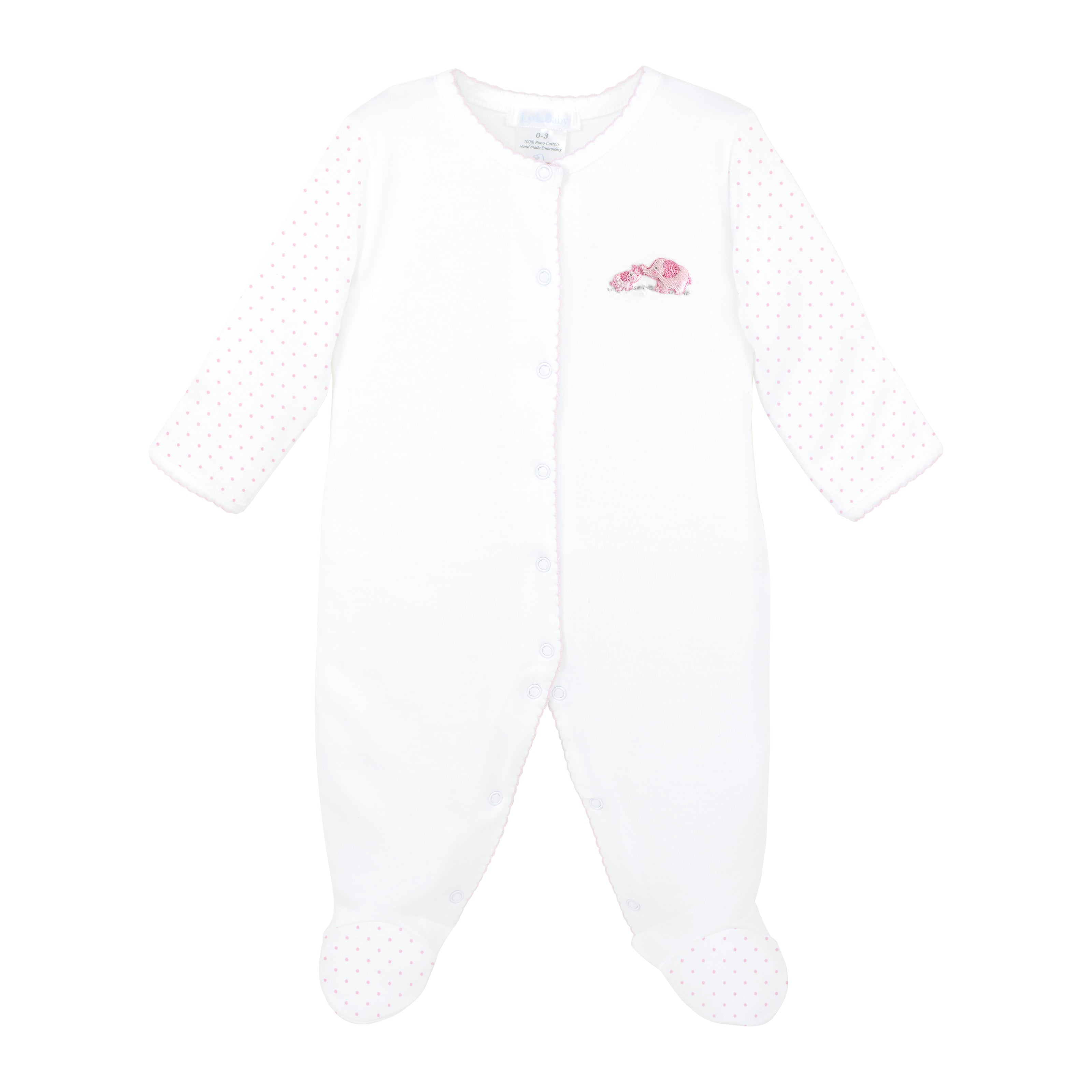 Mama and Baby Embroidery and Printed Footie | Baby Girl