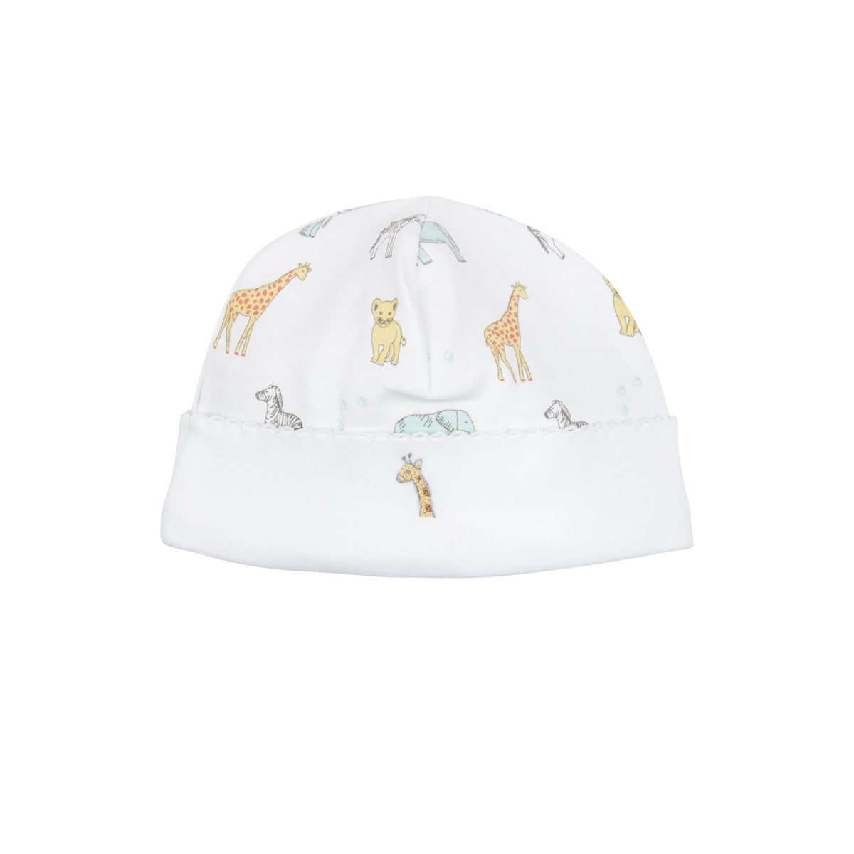 Safari Animals Embroidery and Printed Hat | Baby Unisex