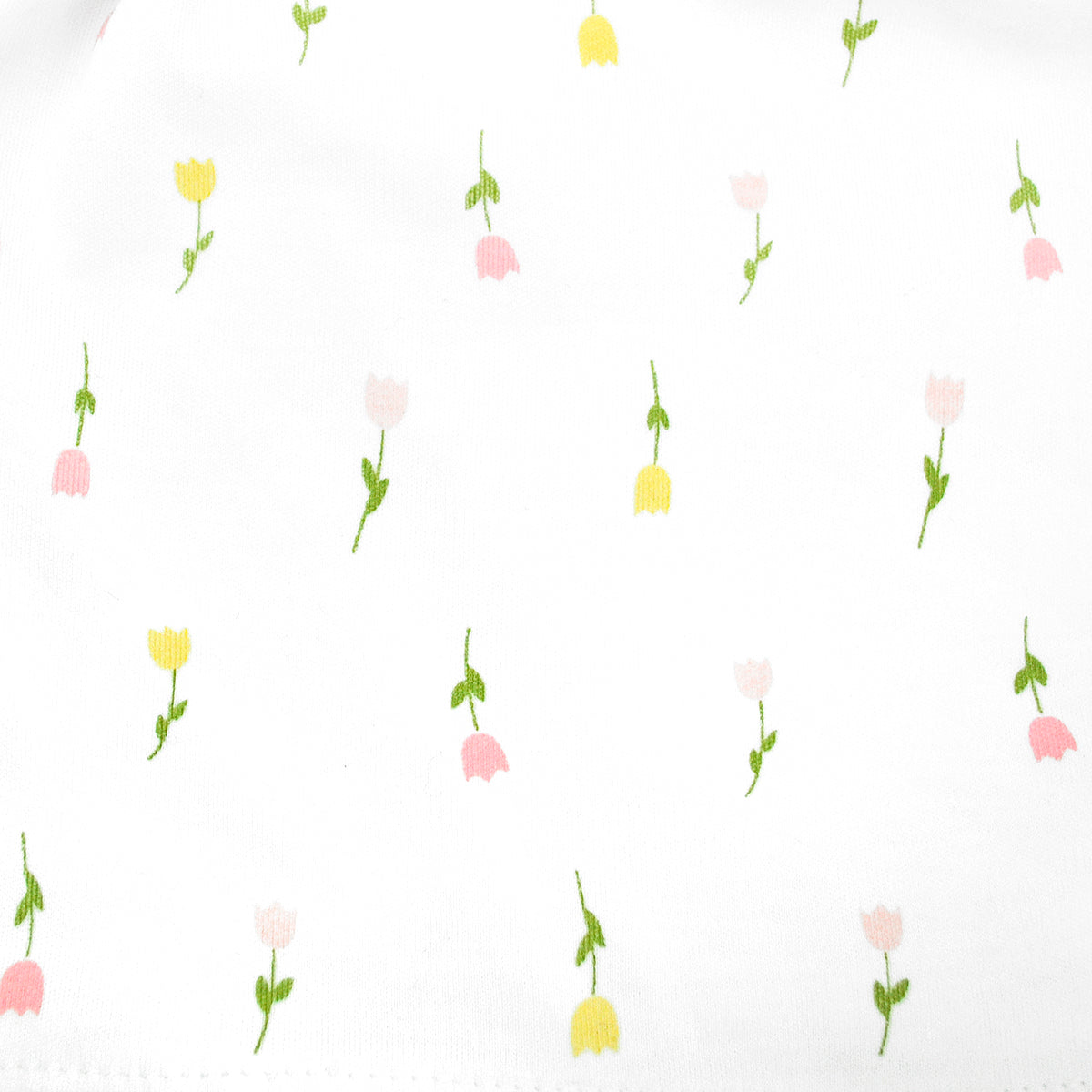 Tulip Flowers Printed Zipper Footie |  Baby Boy
