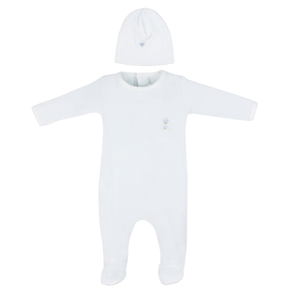 Love Teddy Embroidery Set 2 Pieces | Baby Boy