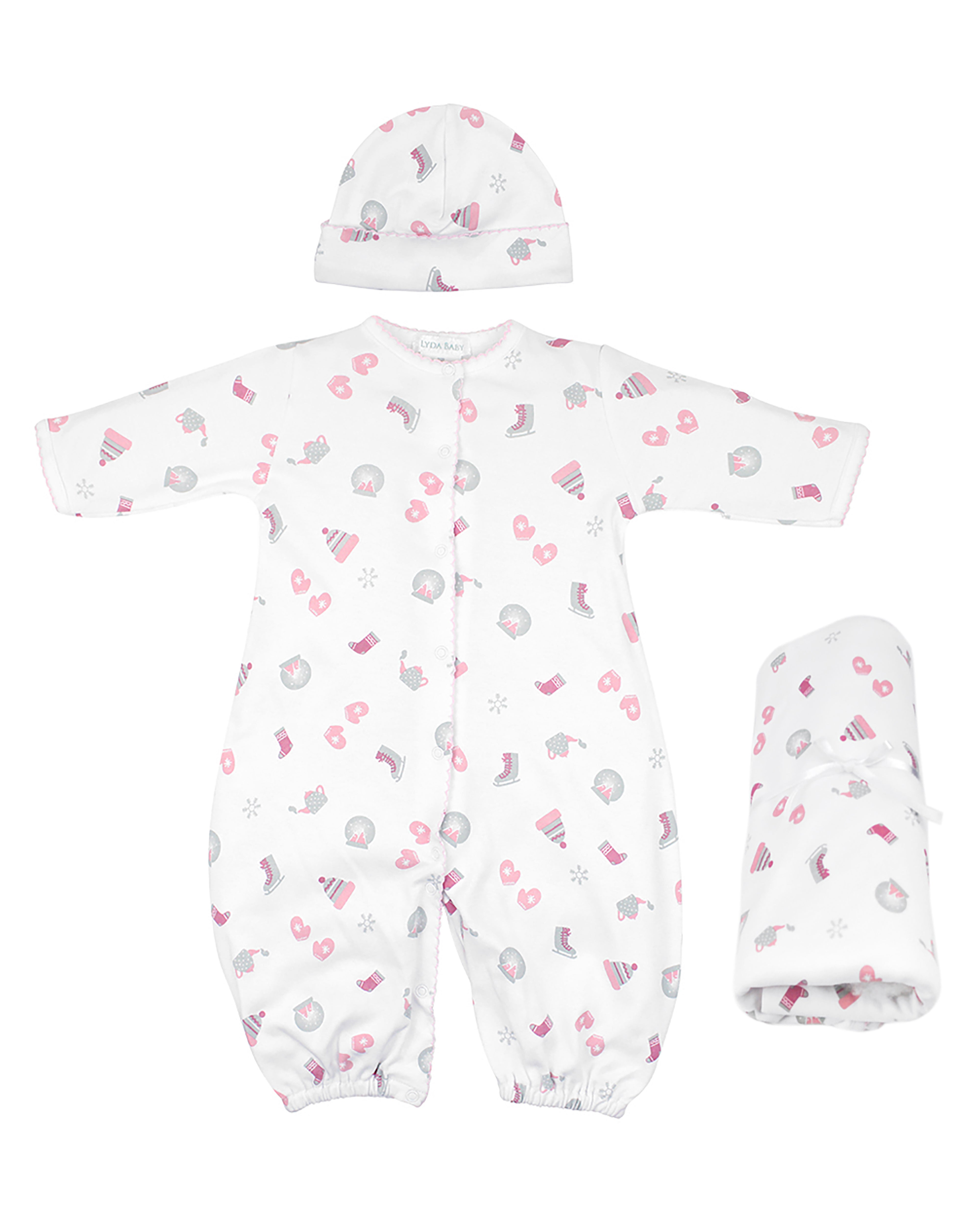 Winter Things Printed Set 3 Pieces | Baby Girl