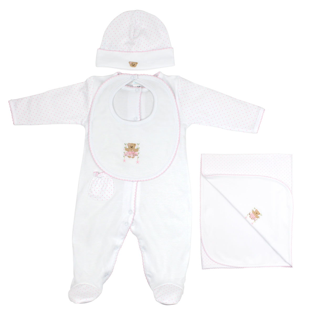 The Sweet Bear Set 4 Pieces | Baby Girl