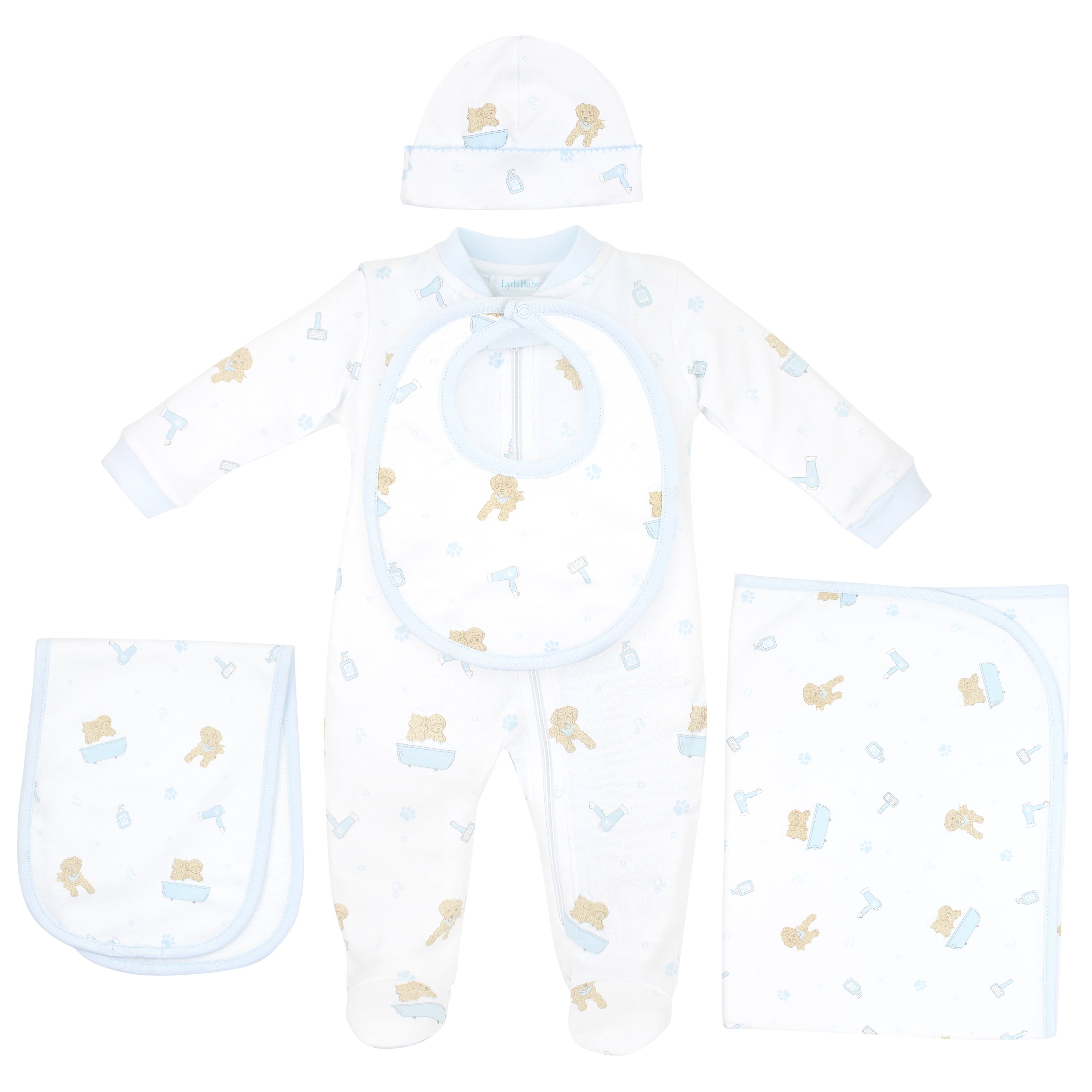 Pet Spa Printed Set 5 Pieces | Baby Boy